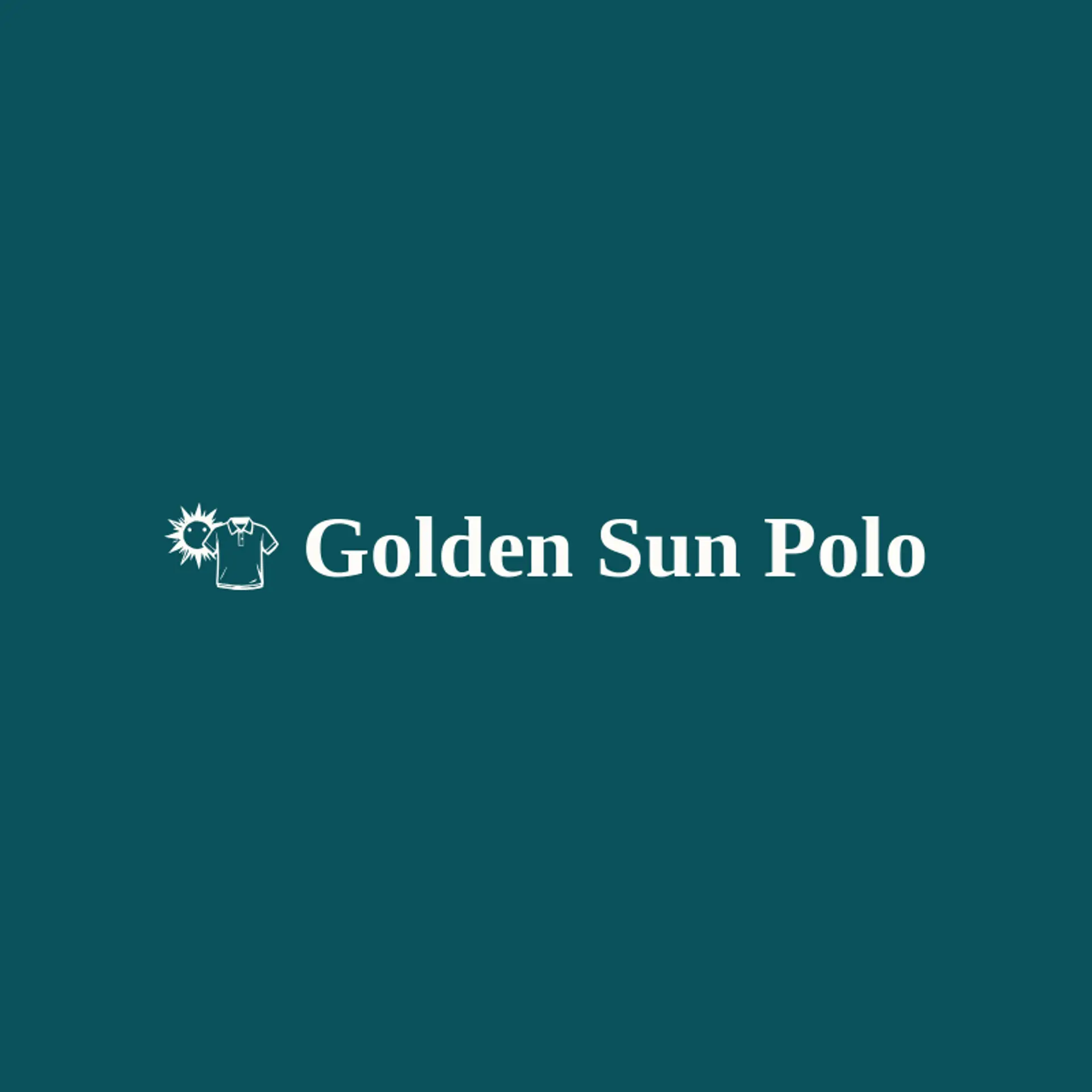 Golden Sun Polo logo for polo shirt