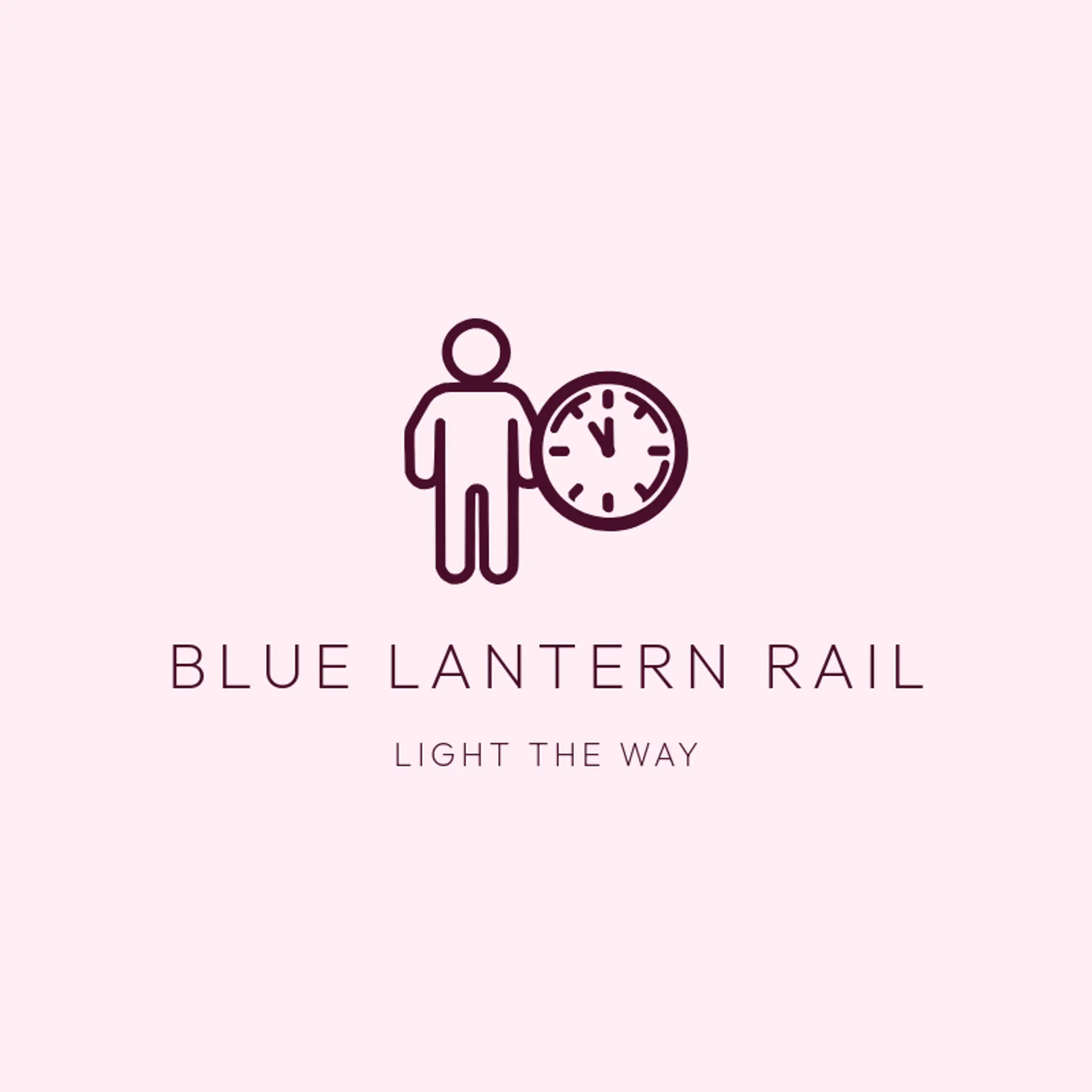 Blue Lantern Rail logo for train