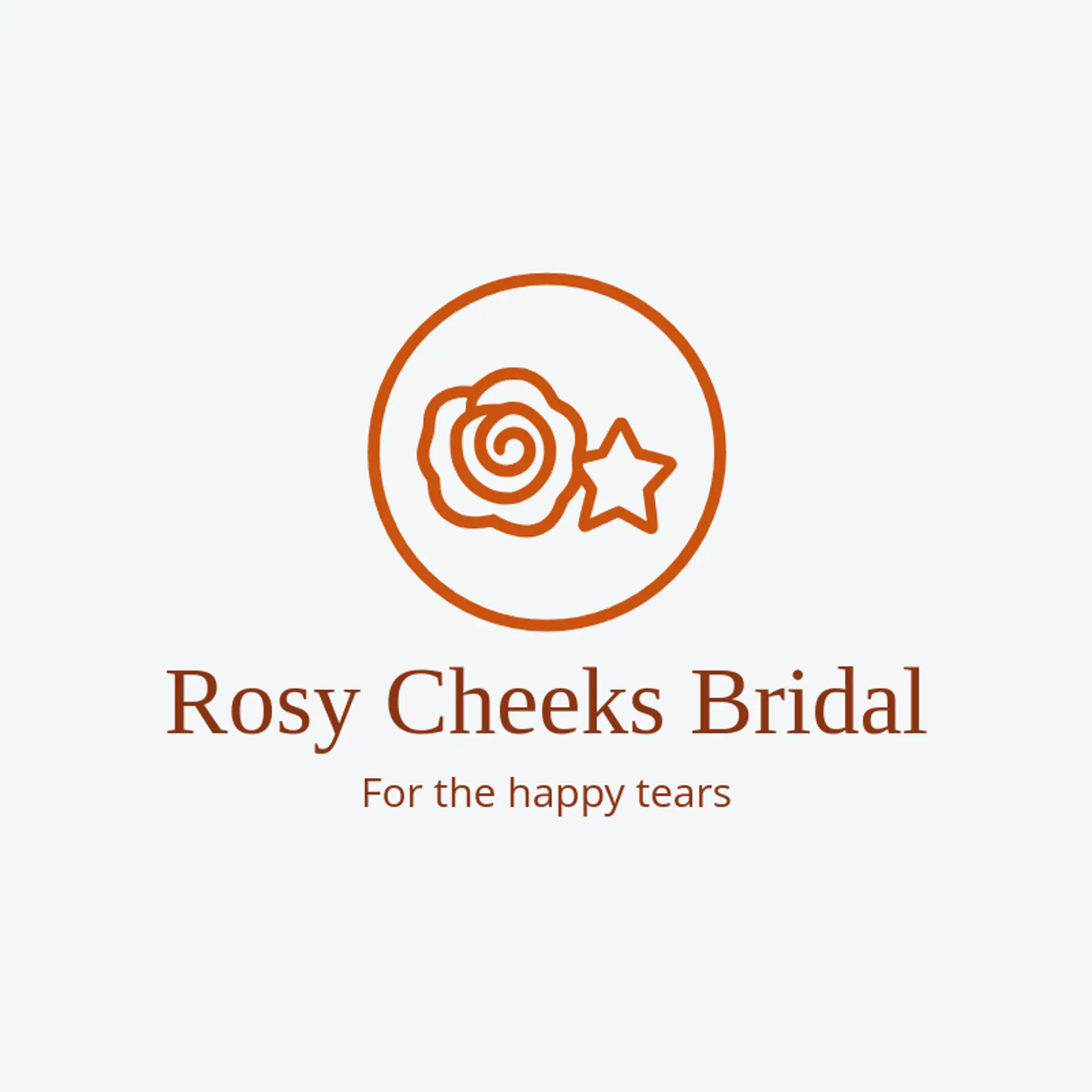 Rosy Cheeks Bridal logo for lover