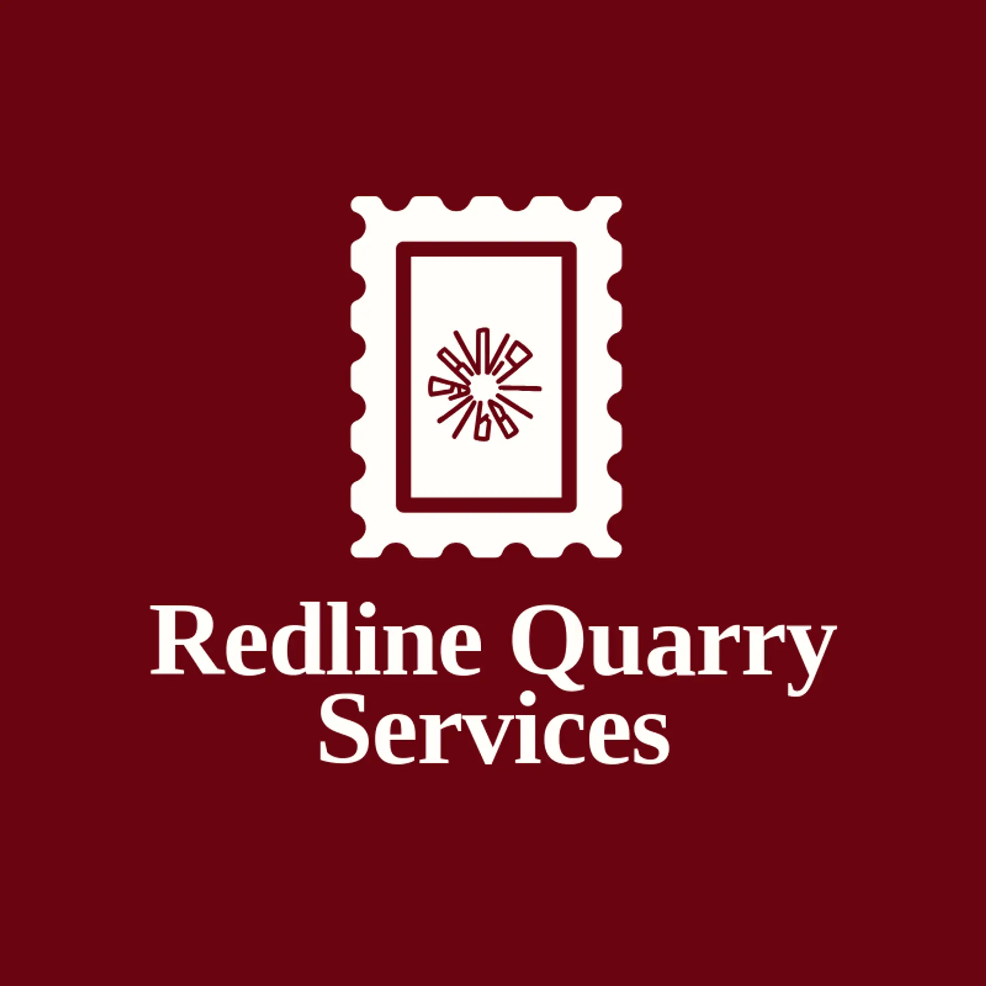 Redline Quarry Services logo for explosion