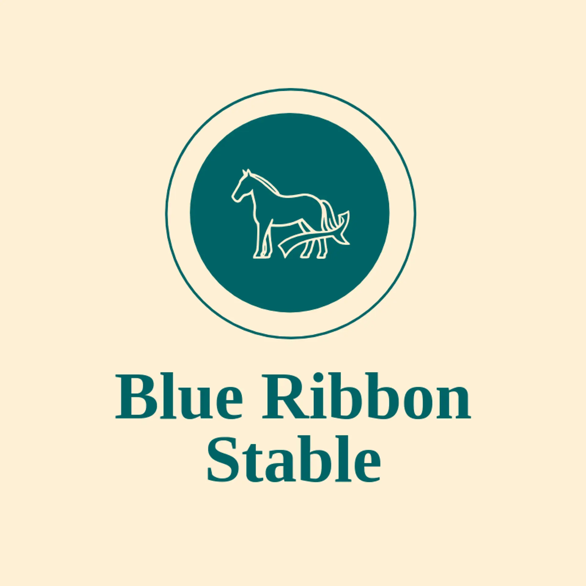 Blue Ribbon Stable logo for derby