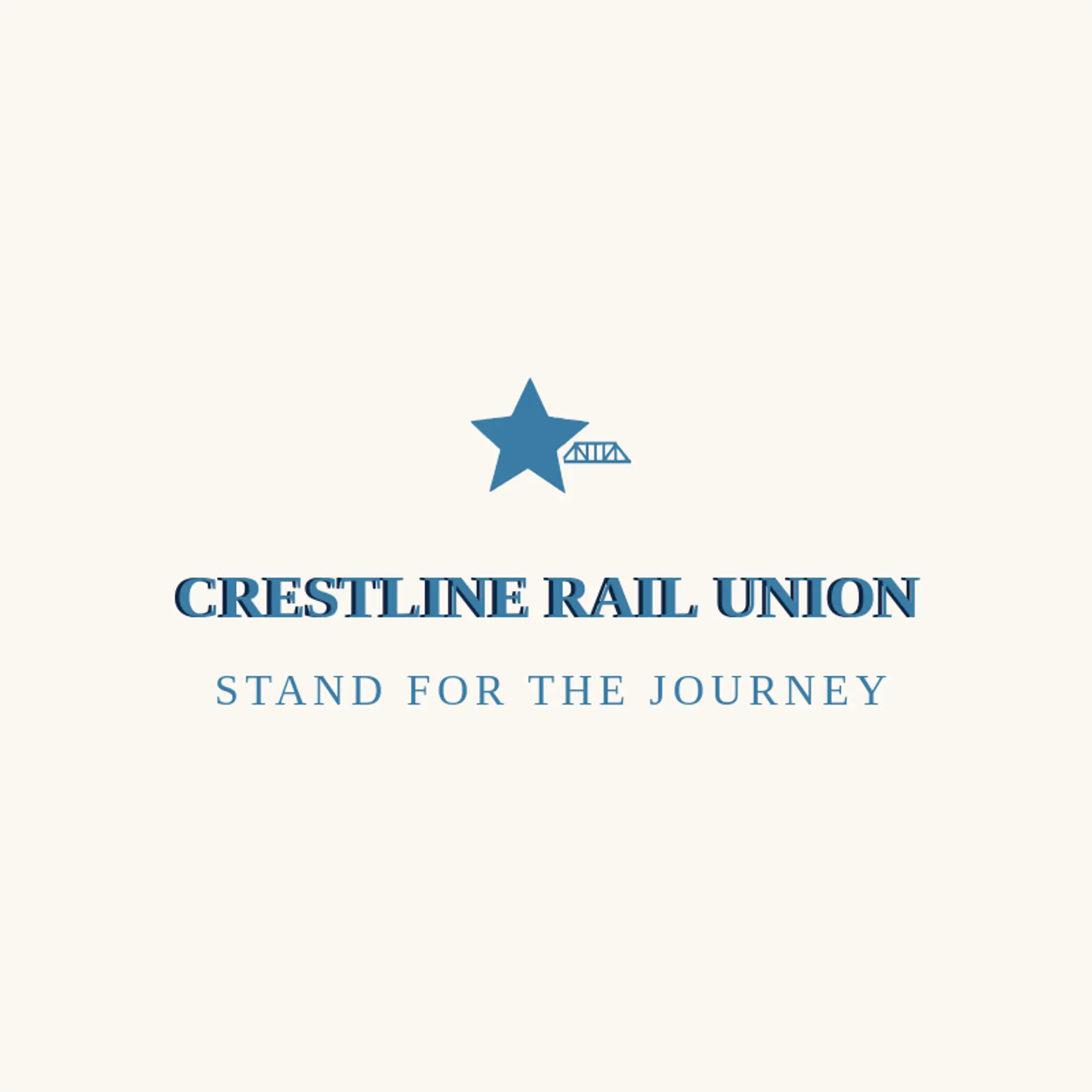 Crestline Rail Union logo for railroad