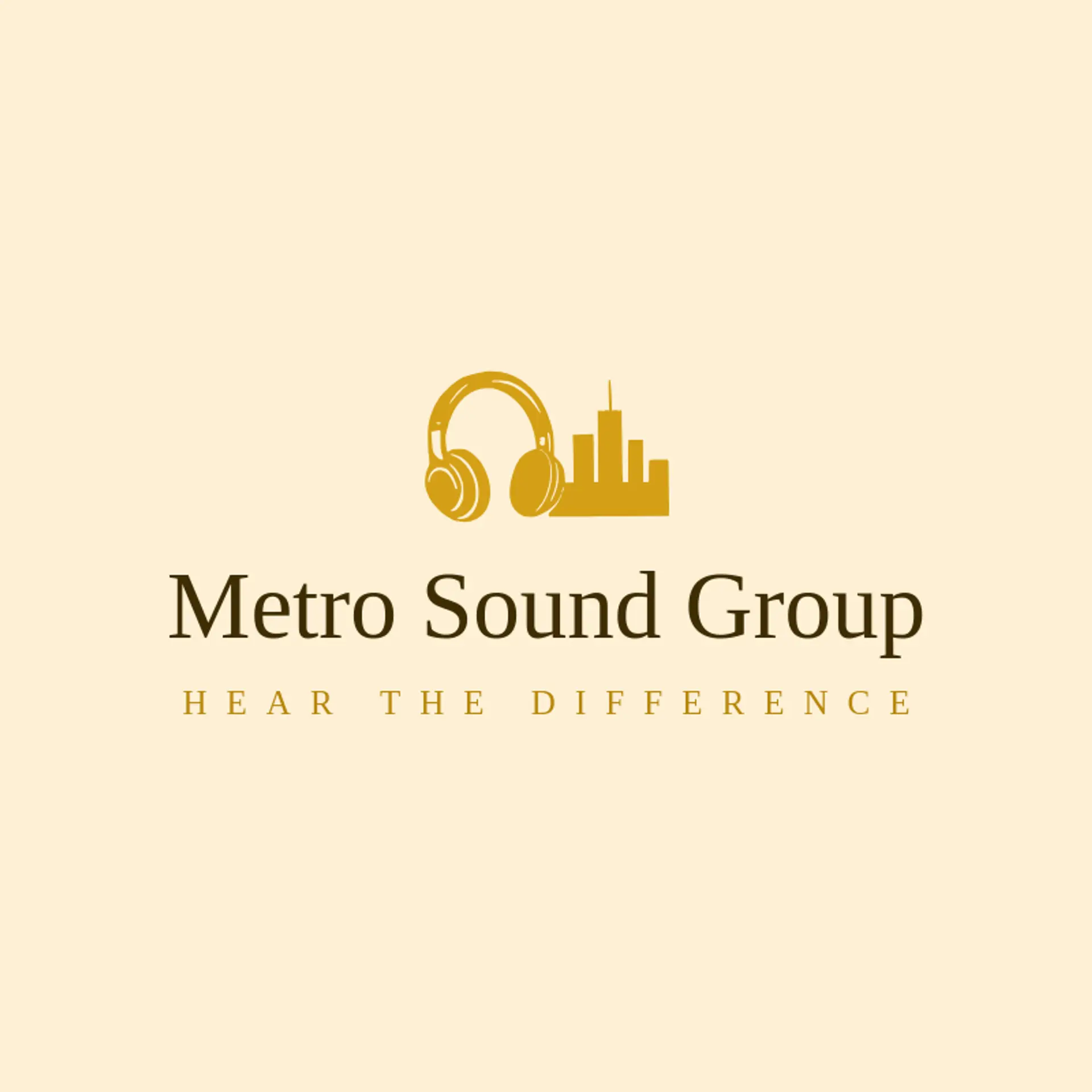 Metro Sound Group logo for media company