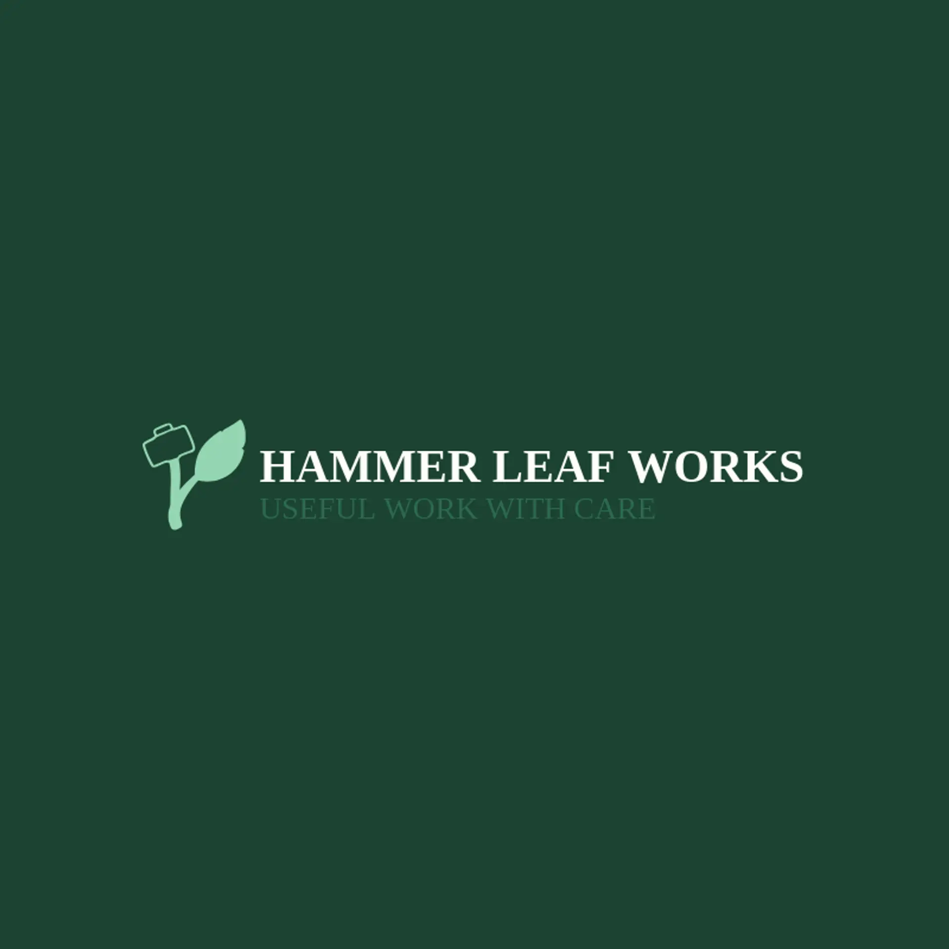 Hammer Leaf Works logo for handyman services