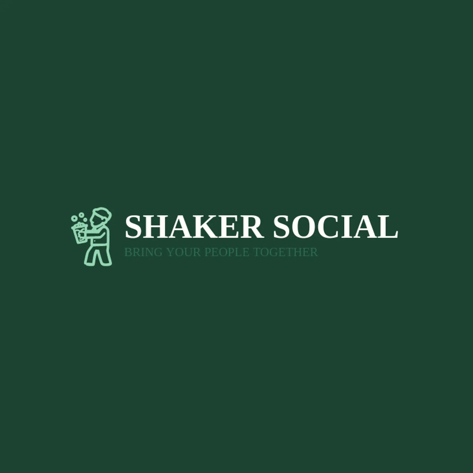 Shaker Social logo for bartender