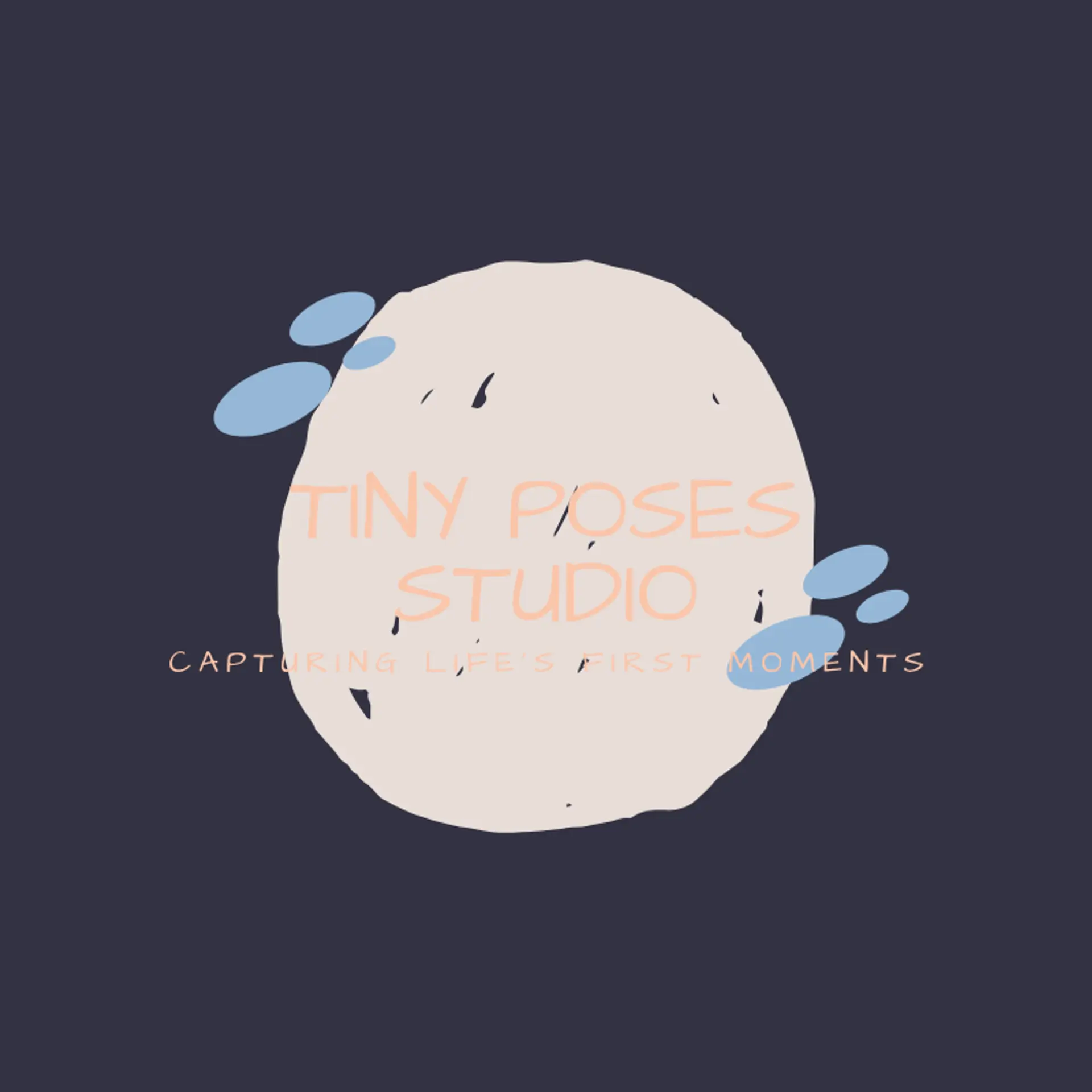 Tiny Poses Studio logo for newborn photography