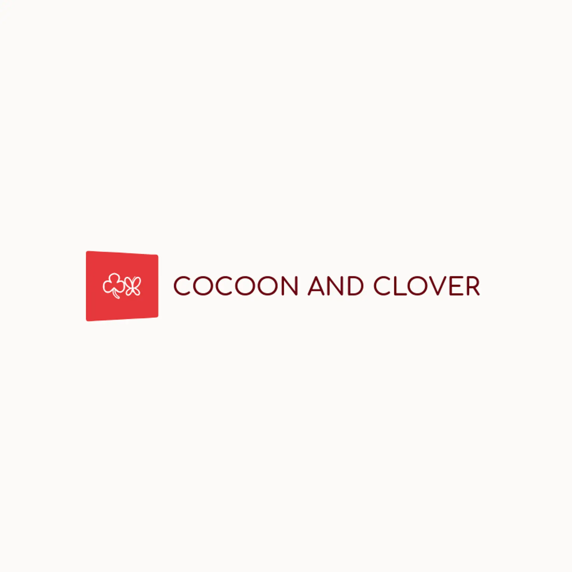 Cocoon and Clover logo for butterfly