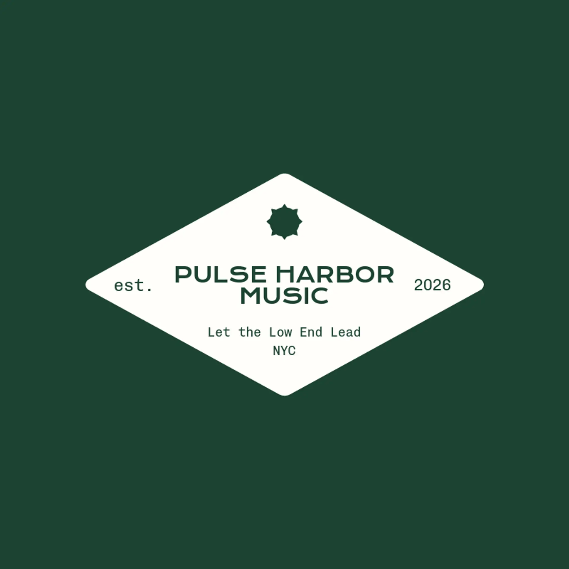 Pulse Harbor Music logo for bass