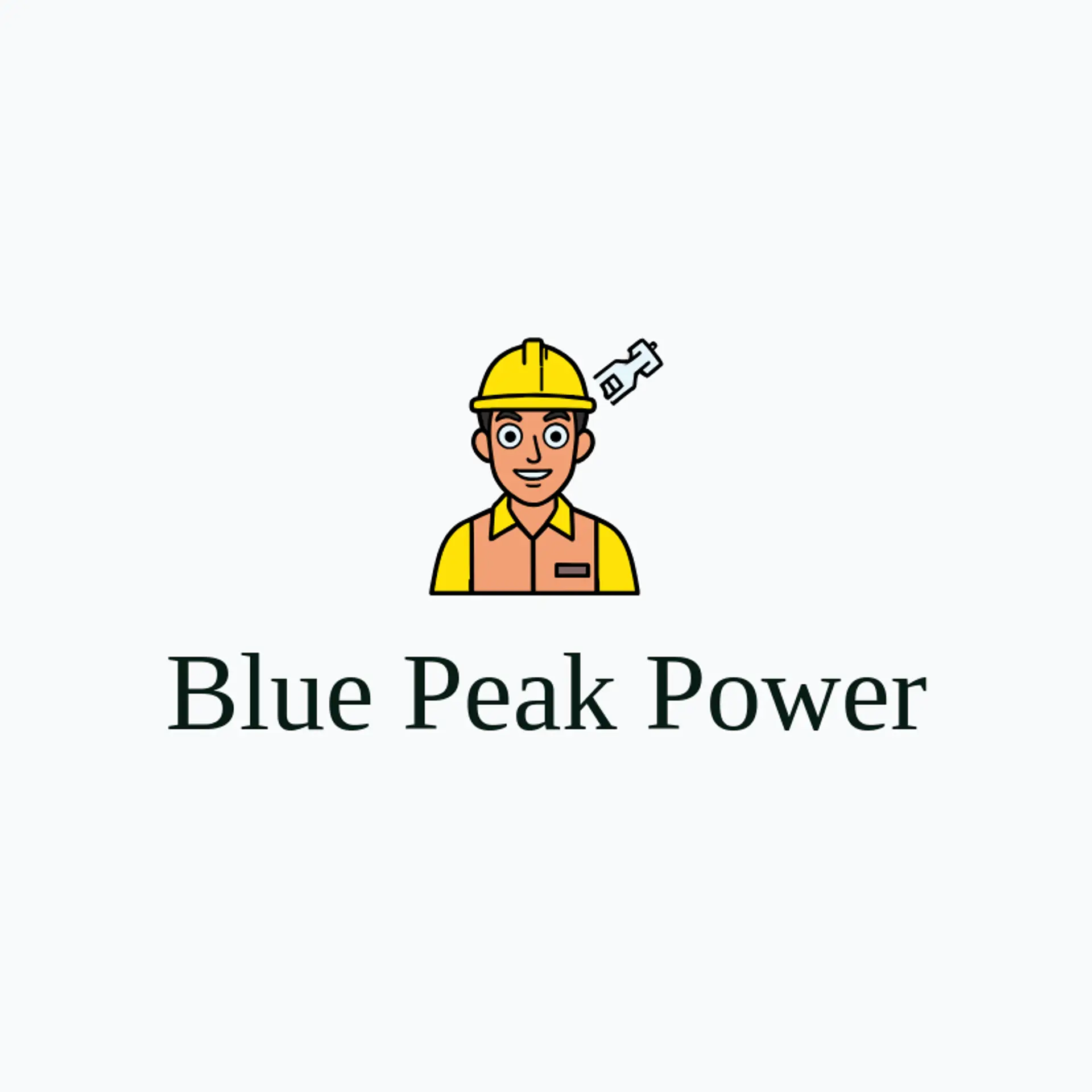 Blue Peak Power logo for lineman