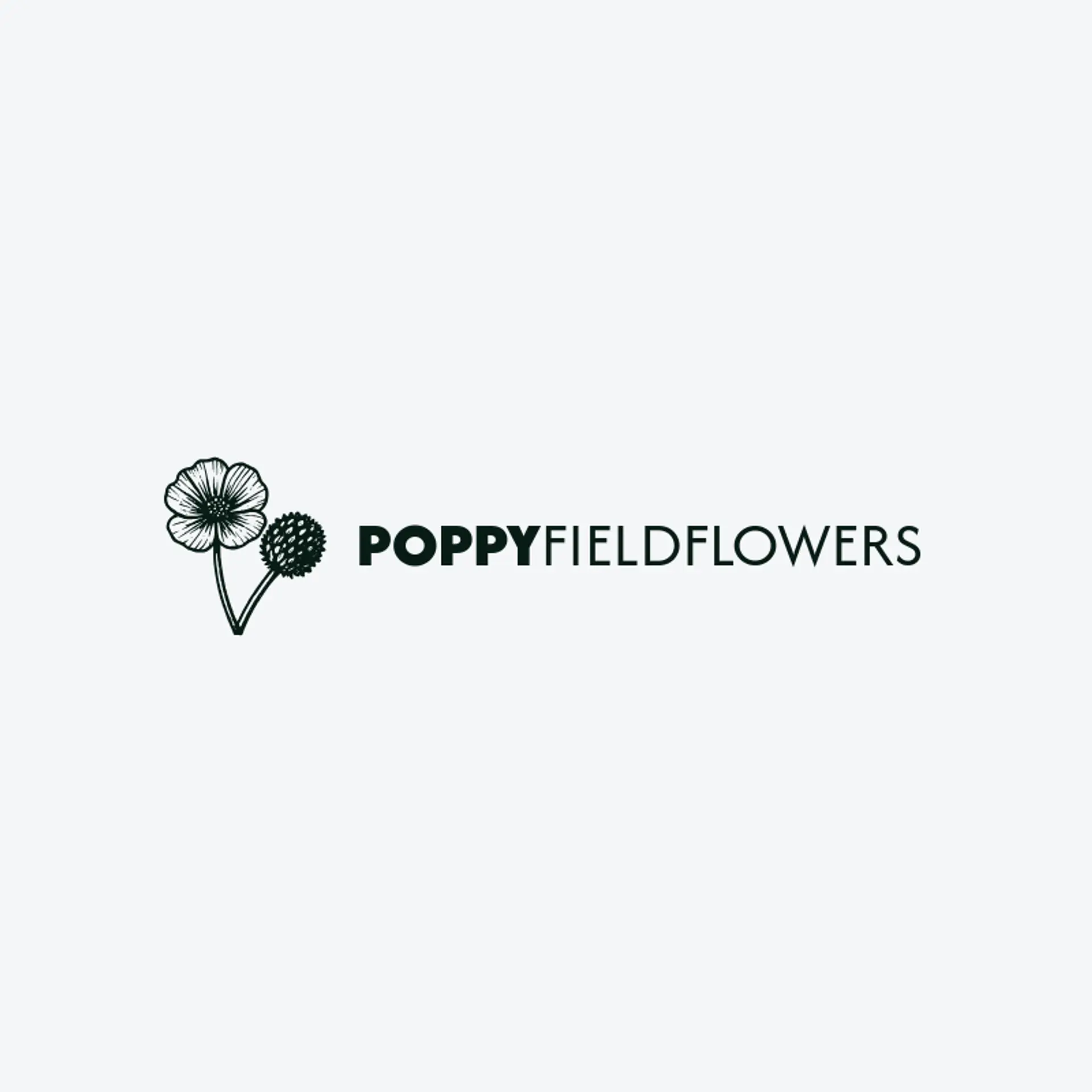 Poppy Field Flowers logo for garden