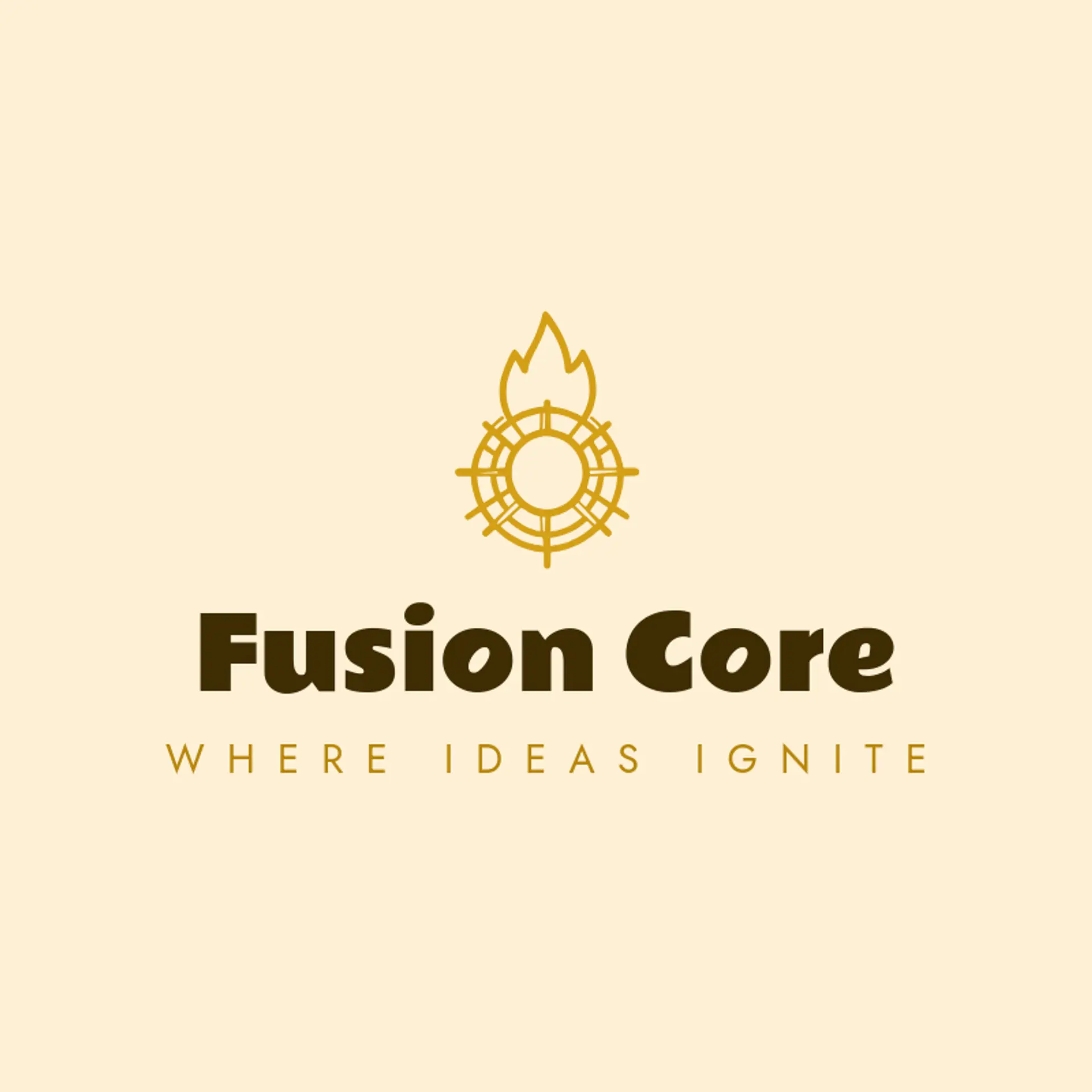 Fusion Core logo for nuclear