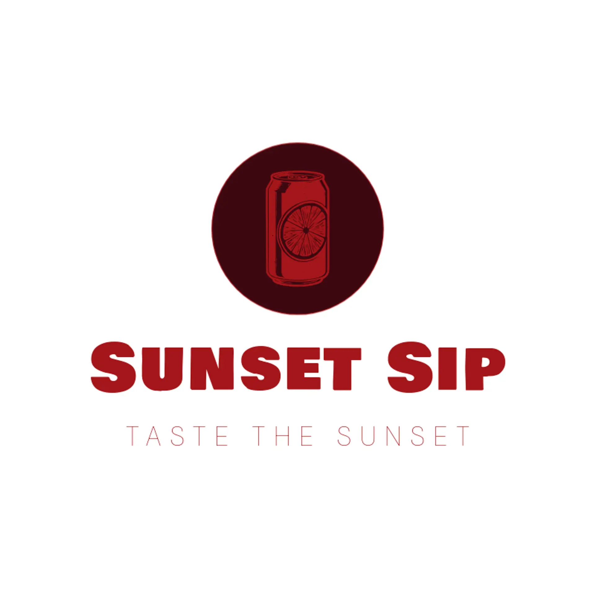 Sunset Sip logo for soda