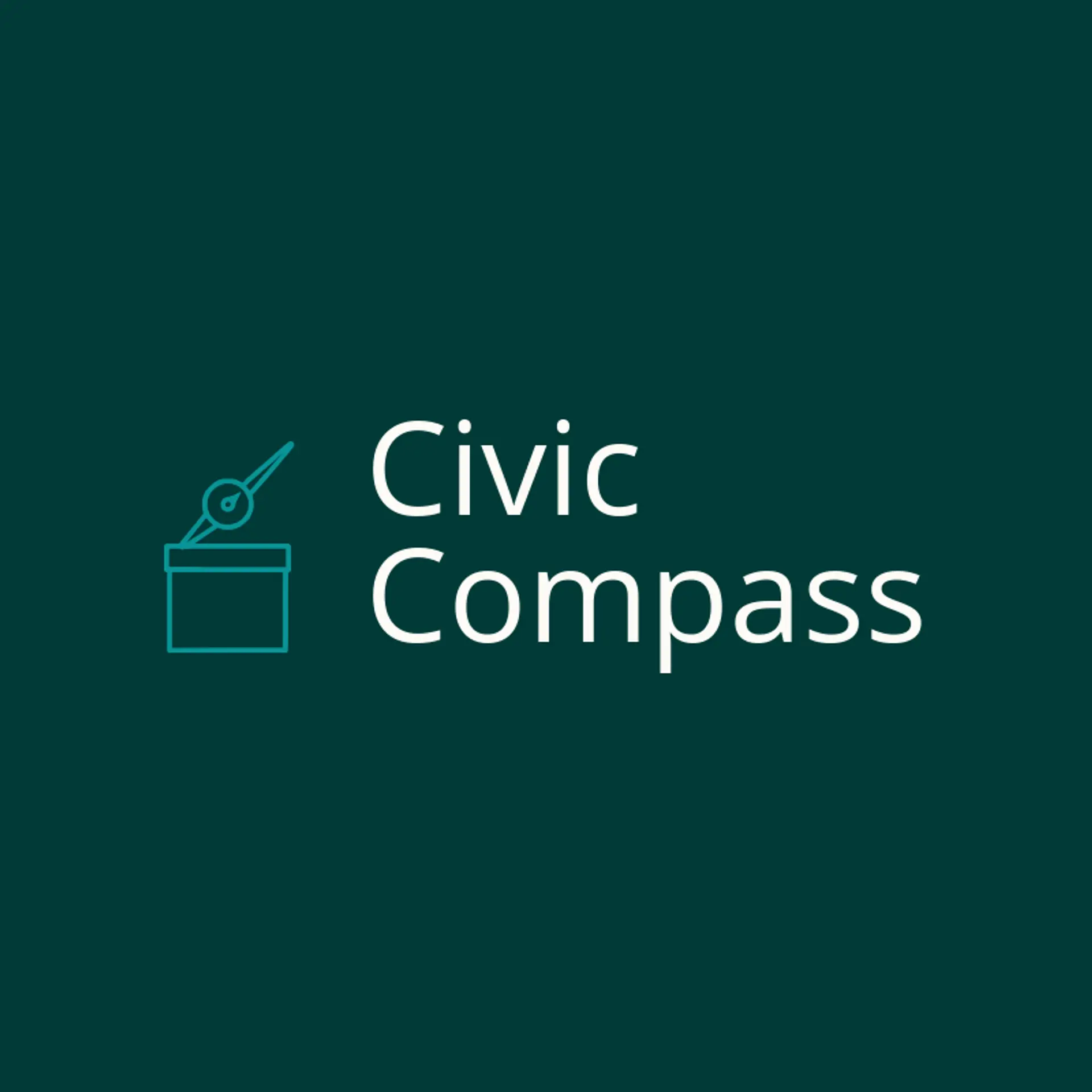 Civic Compass logo for vote