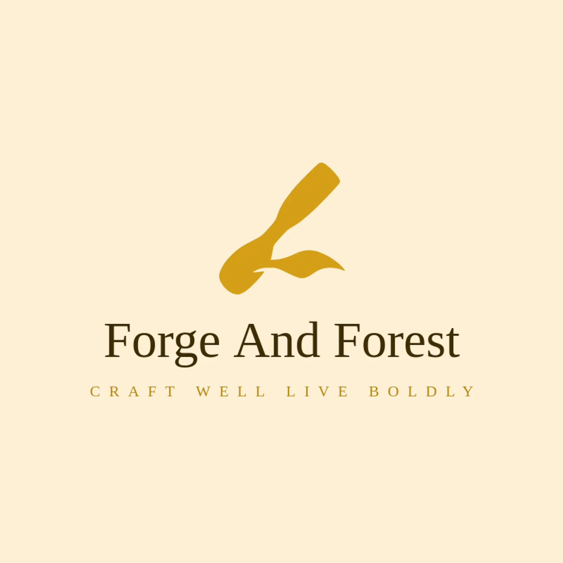 Forge and Forest logo for masculine