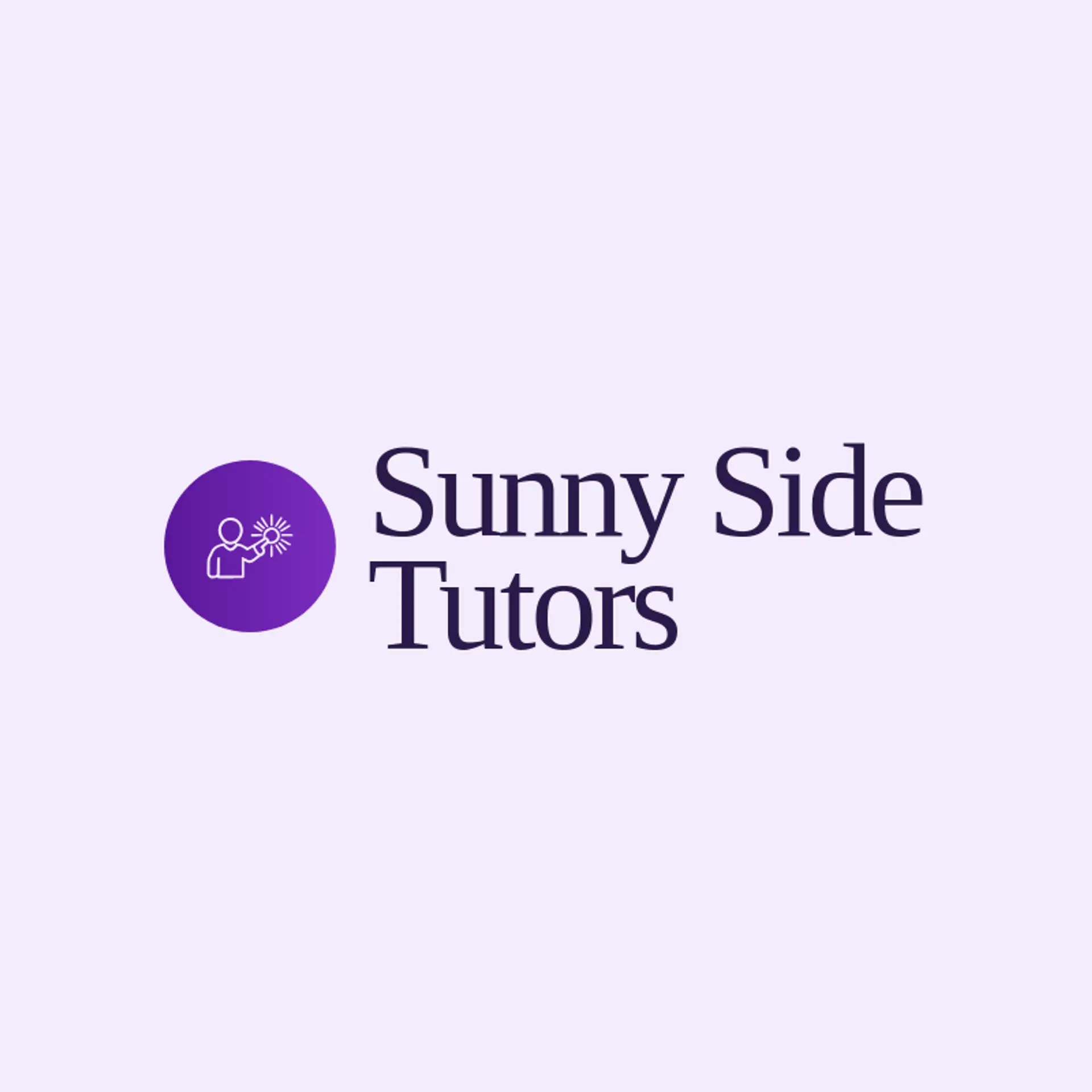 Sunny Side Tutors logo for teaching