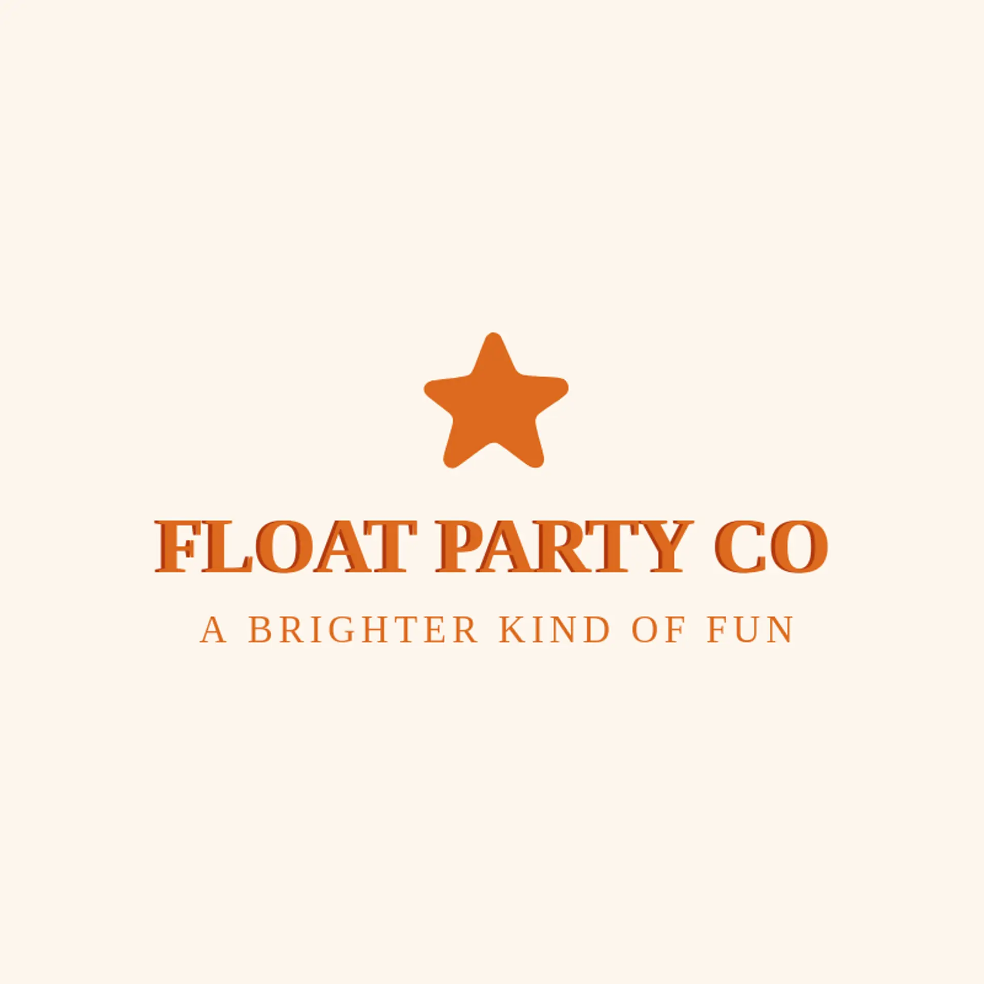 Float Party Co logo for inflatable