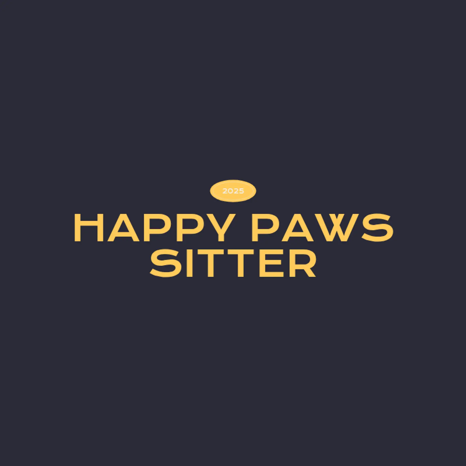 Happy Paws Pet Sitting logo for pet sitting
