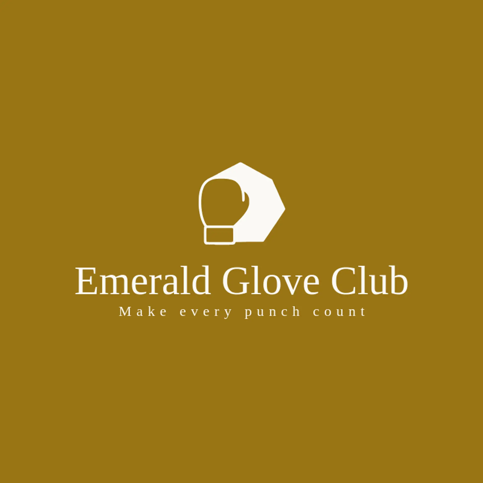 Emerald Glove Club logo for boxing
