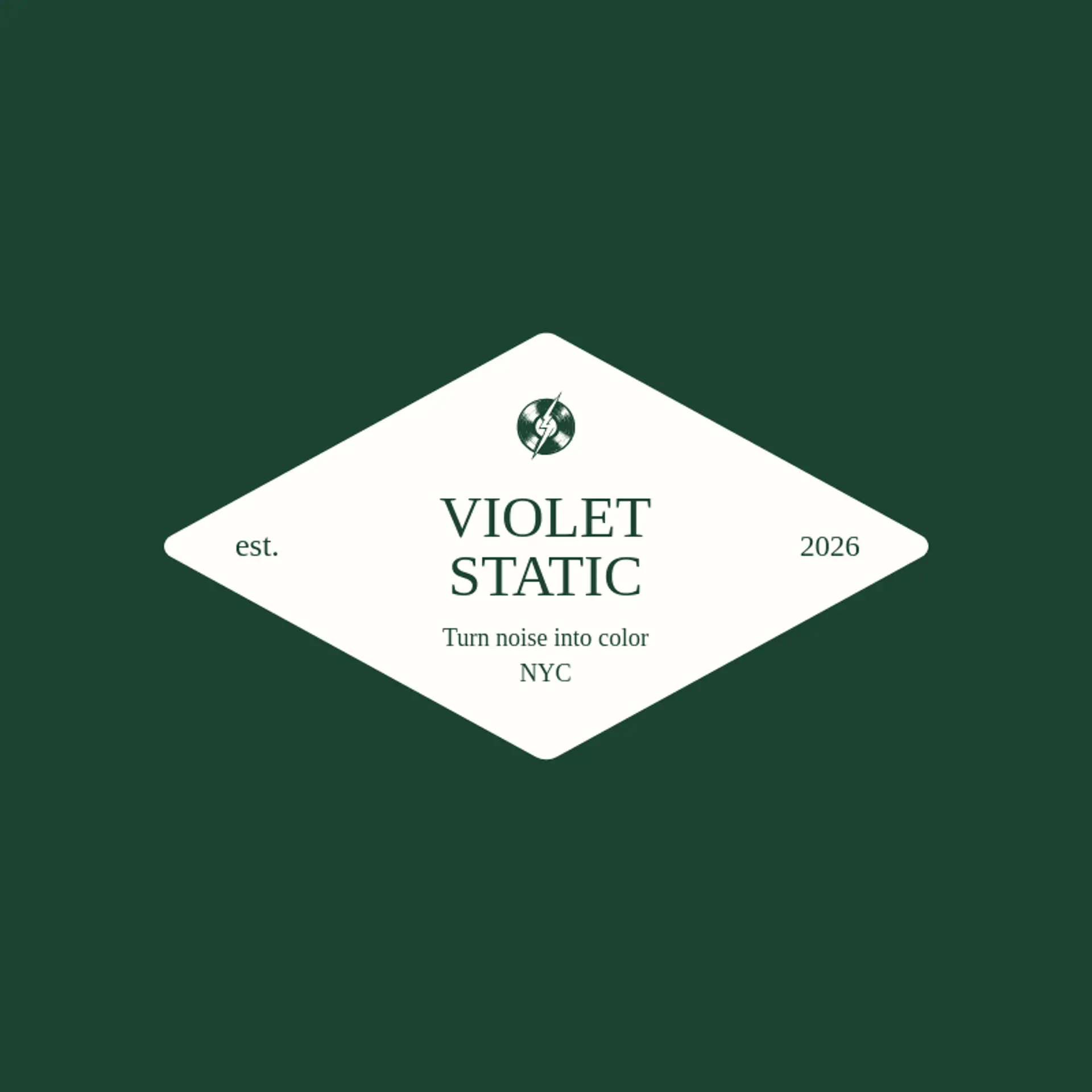 Violet Static logo for rock music