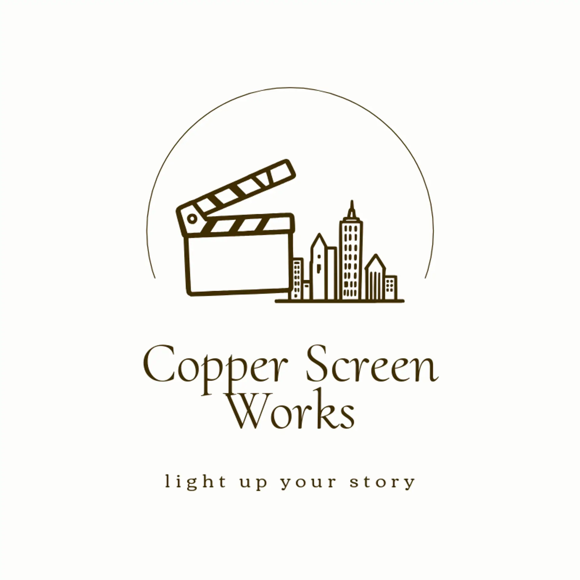 Copper Screen Works logo for cinematic