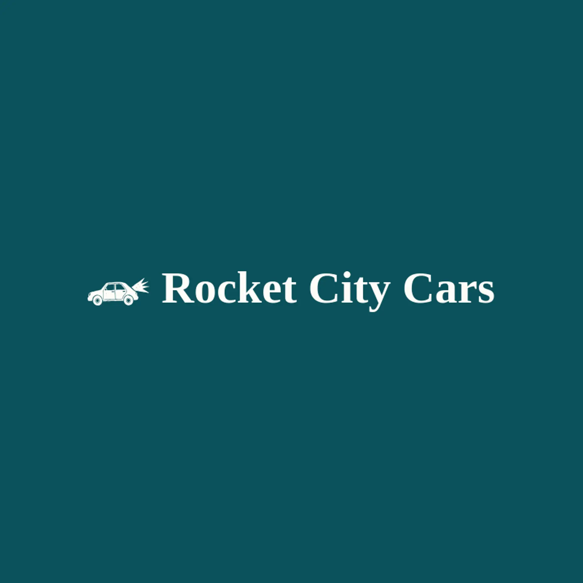 Rocket City Cars logo for car dealer