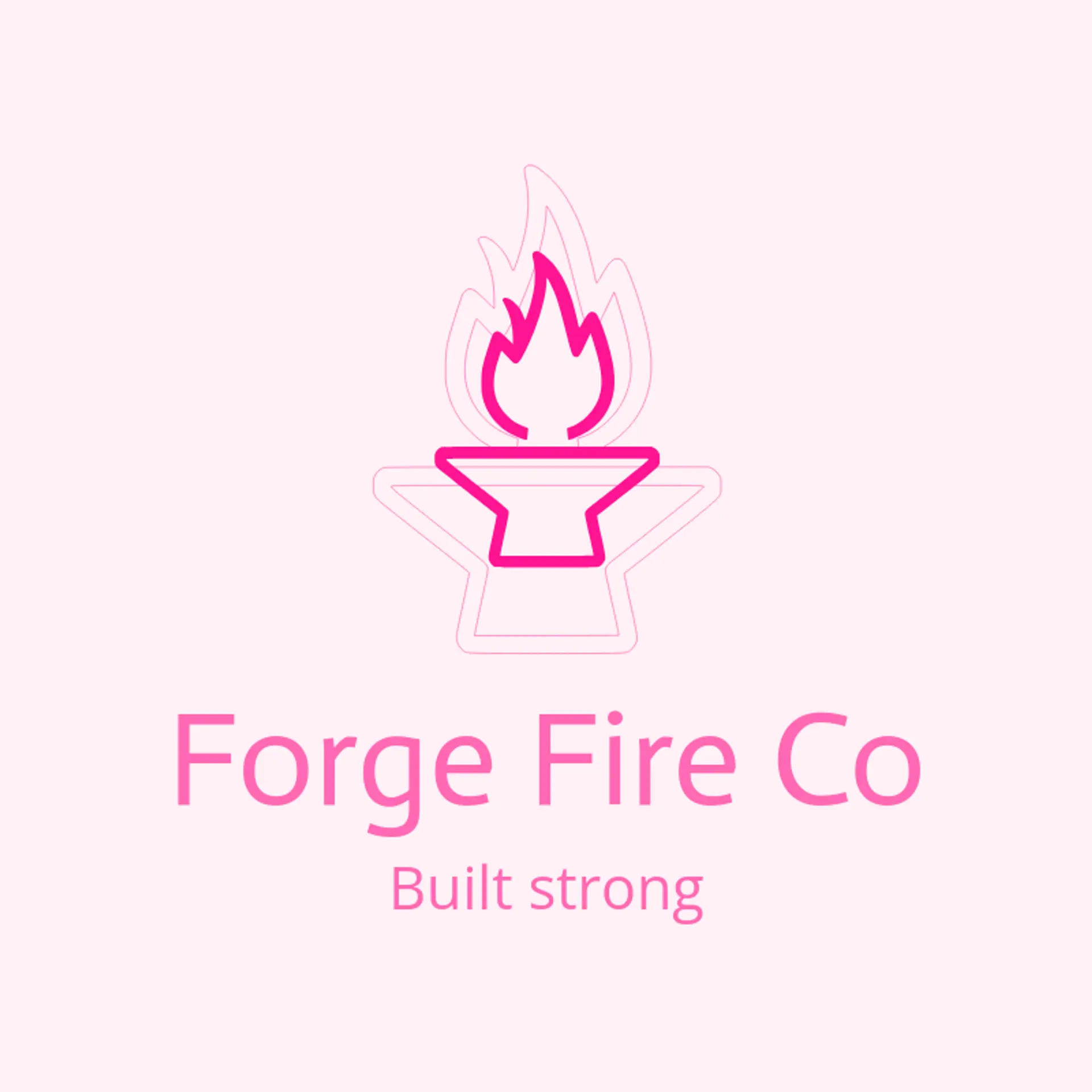 Forge Fire Co logo for fire