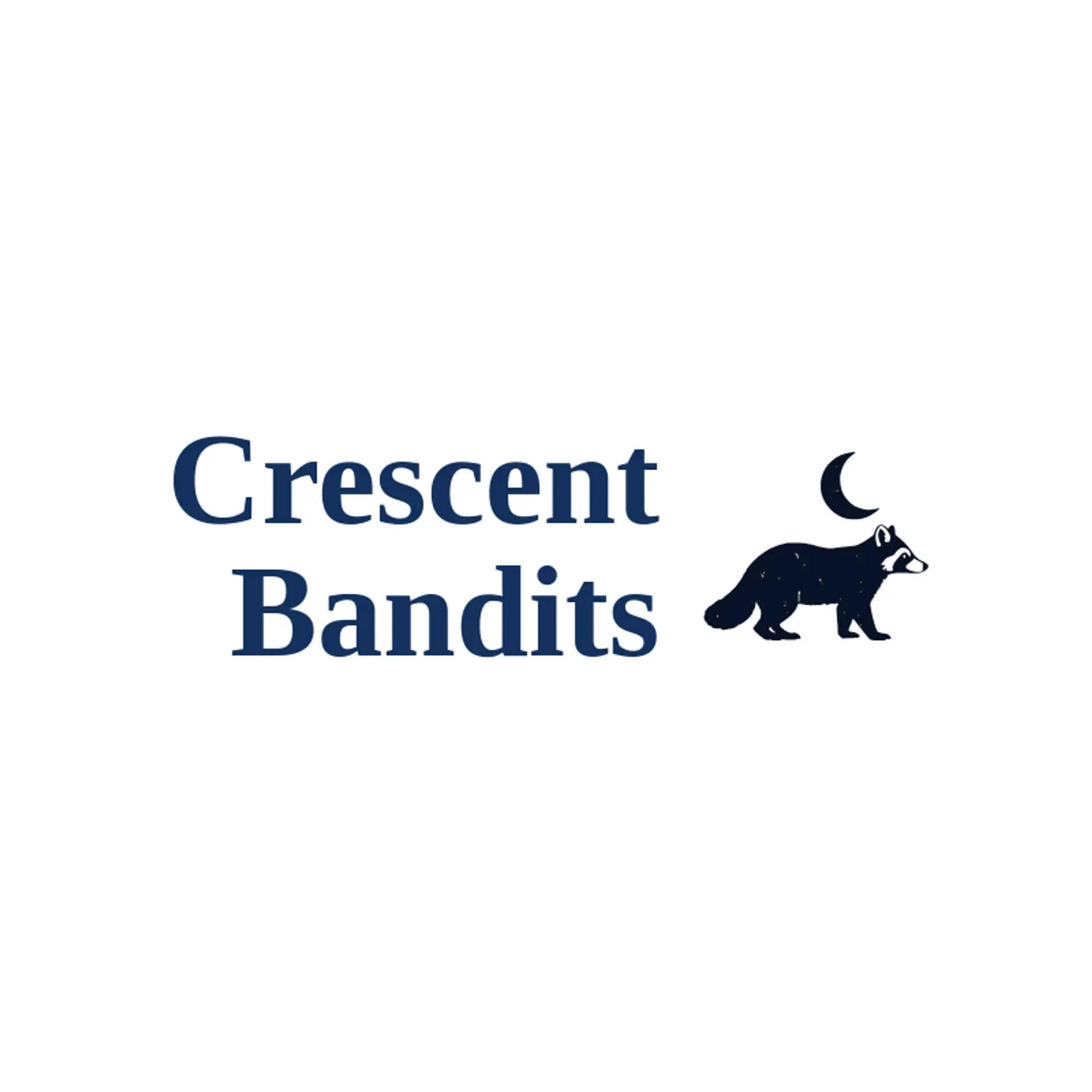 Crescent Bandits logo for raccoon