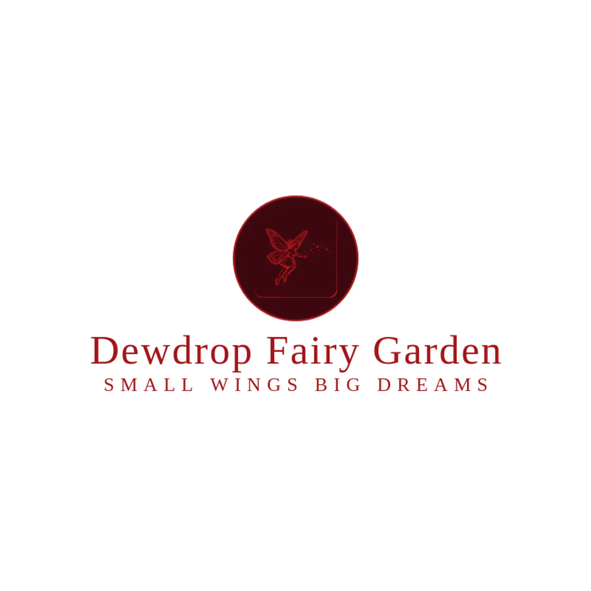 Dewdrop Fairy Garden logo for fairy