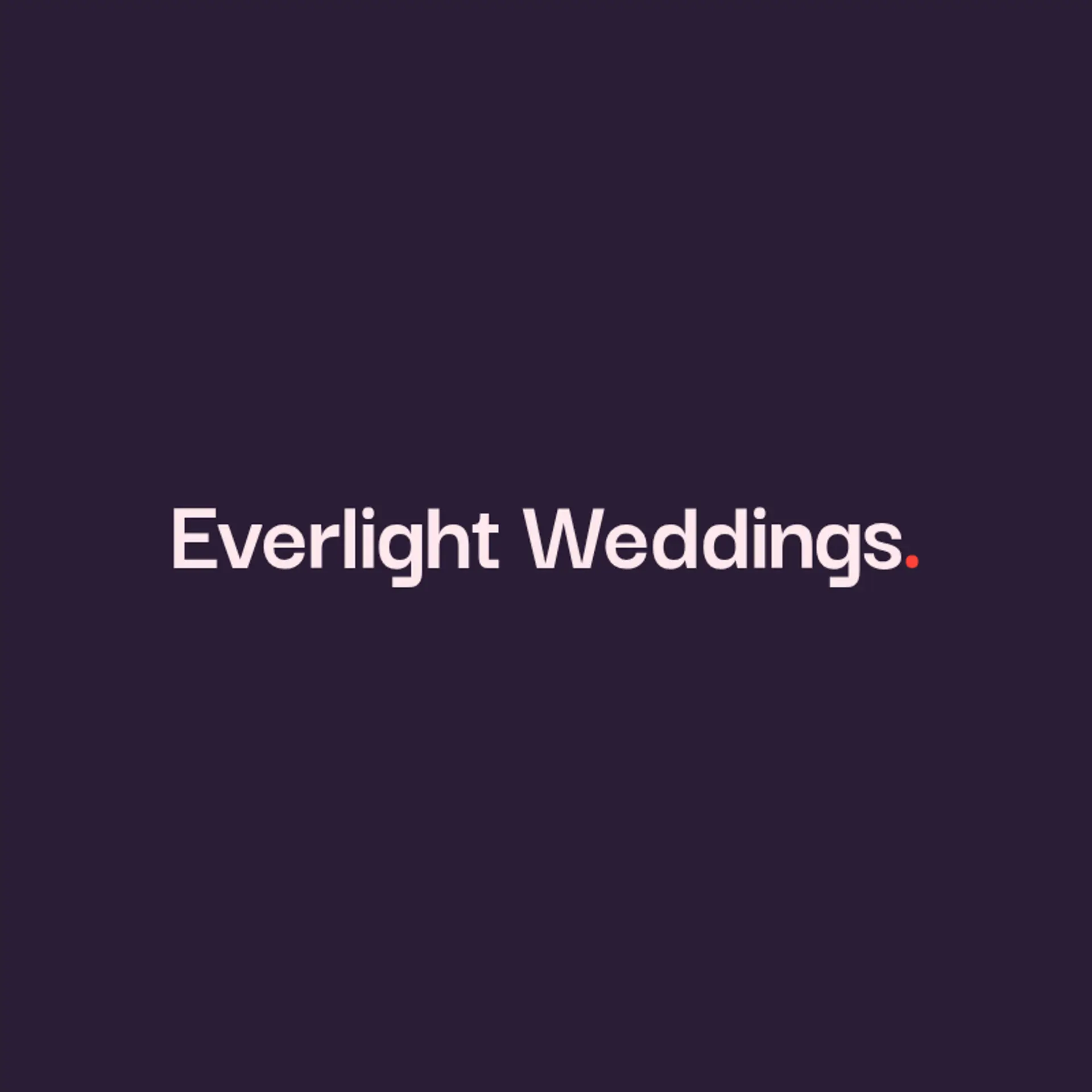 Everlight Weddings logo for wedding photographer