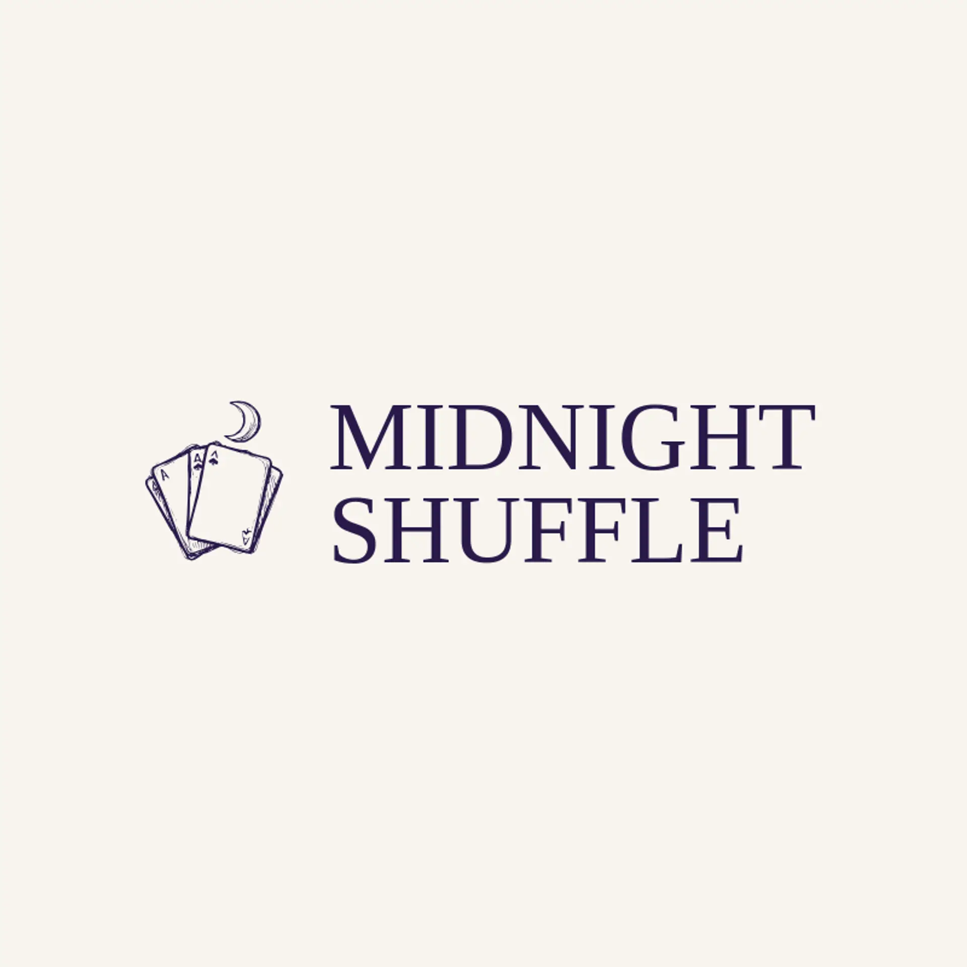 Midnight Shuffle logo for playing cards
