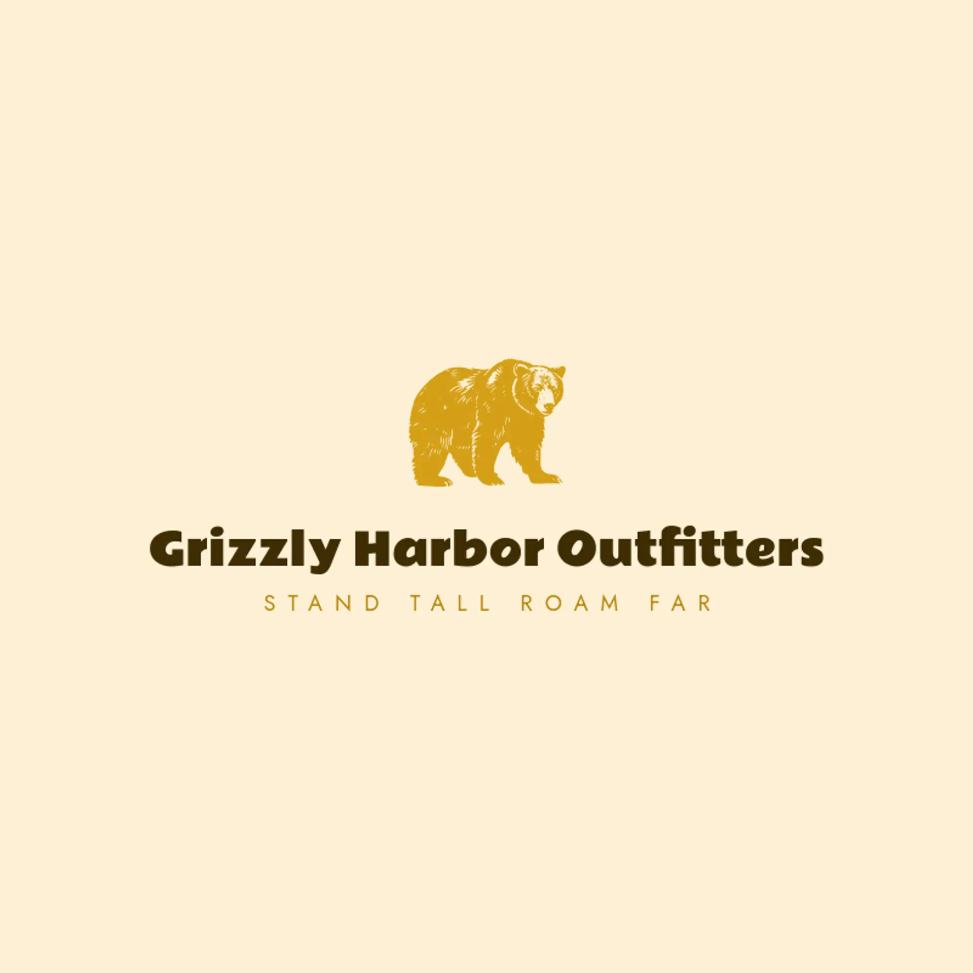 Grizzly Harbor Outfitters logo for grizzly
