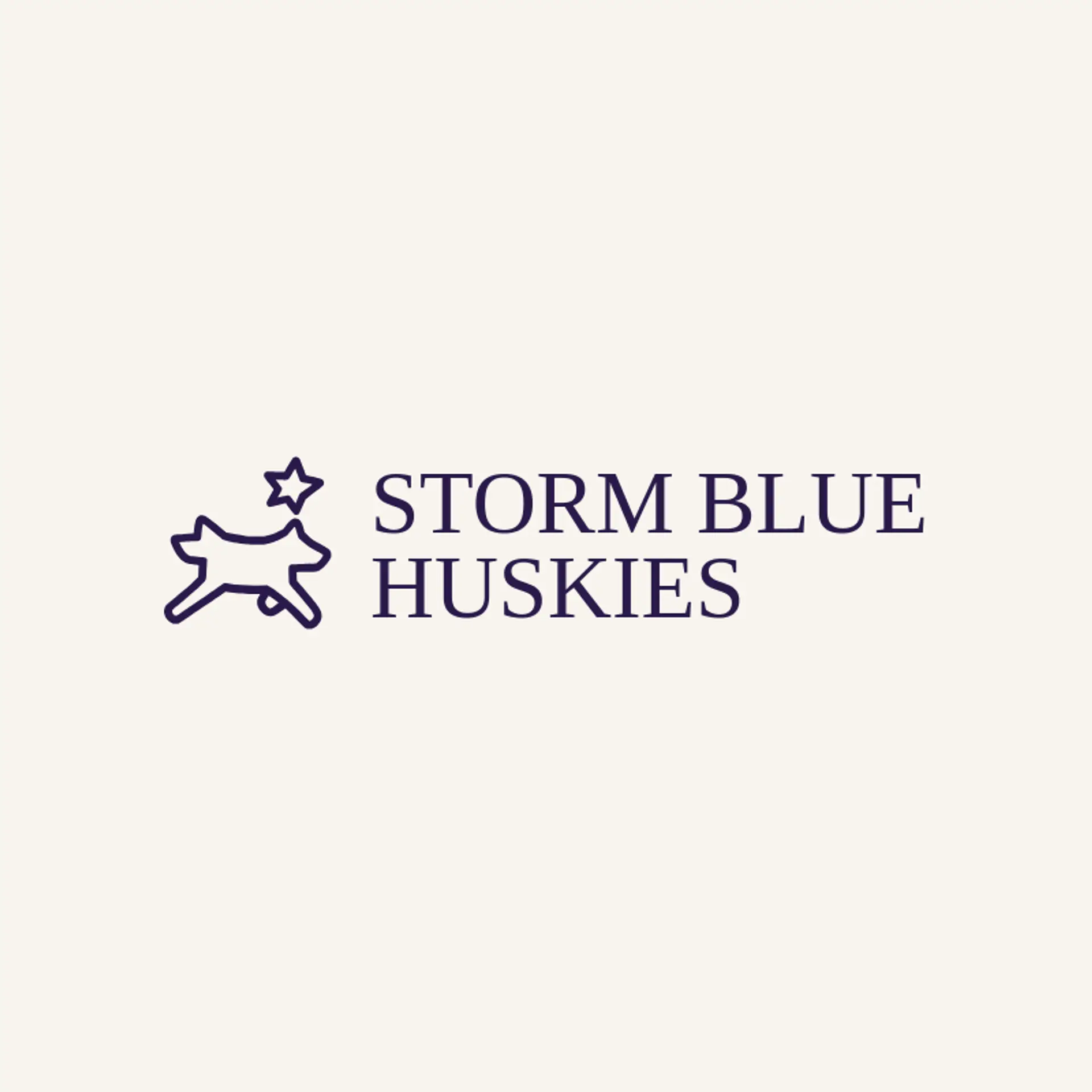 Storm Blue Huskies logo for husky