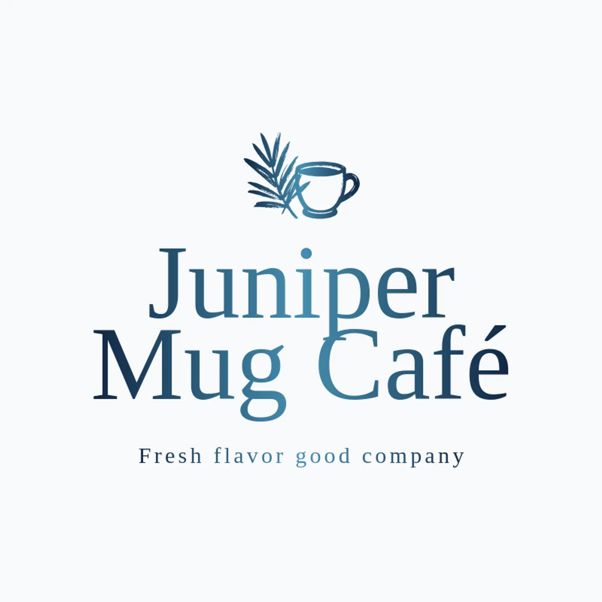 Juniper Mug Café logo for coffee cup