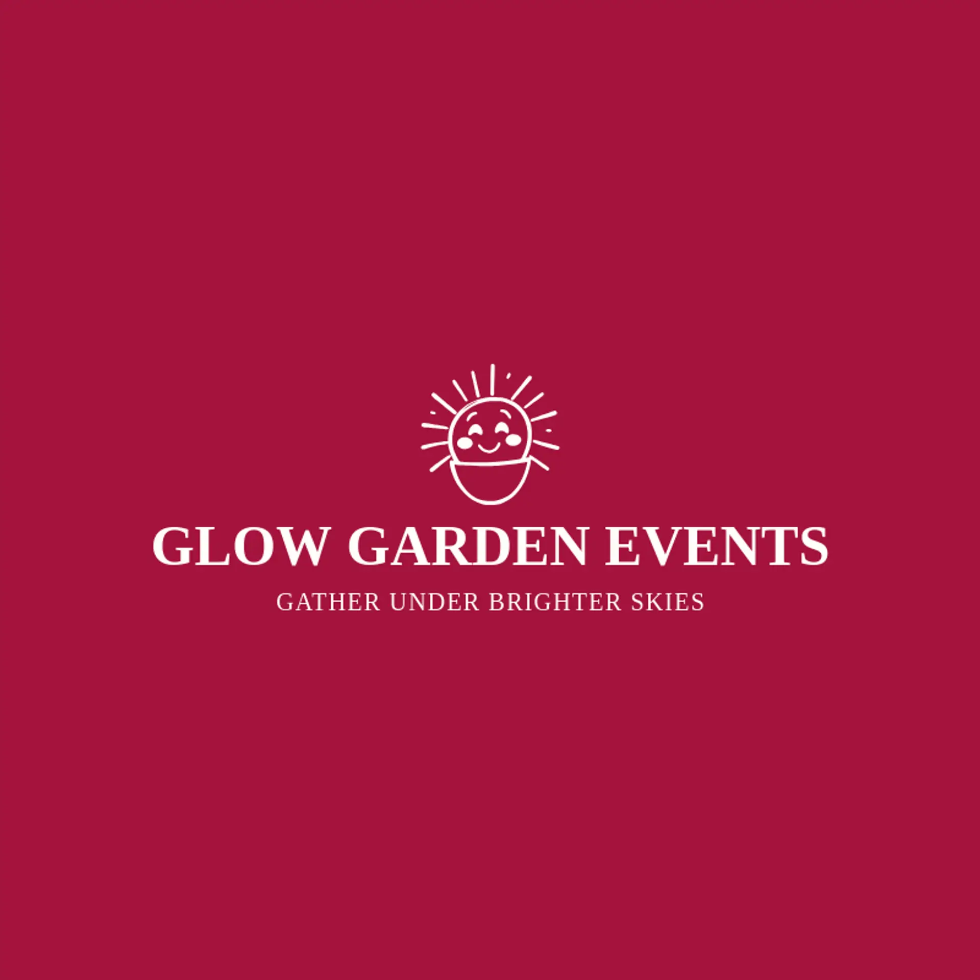 Glow Garden Events logo for rays