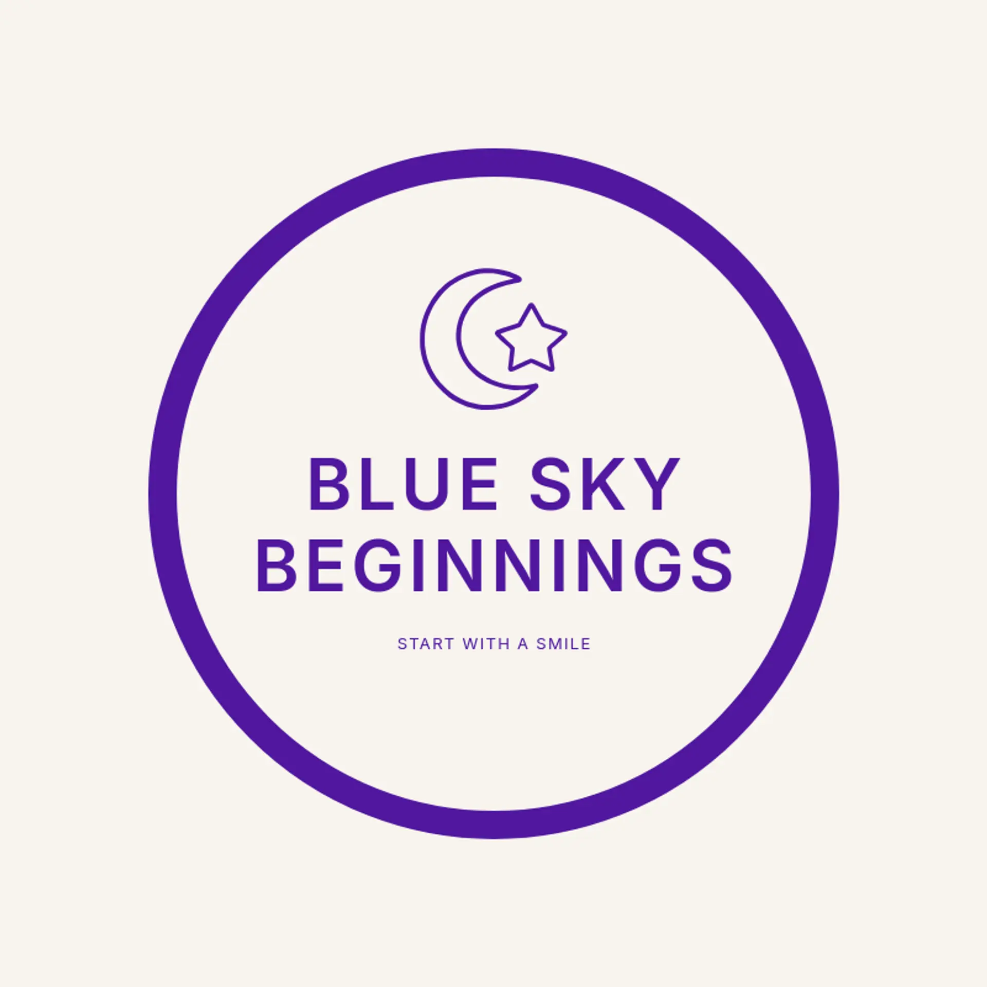 Blue Sky Beginnings logo for daycare