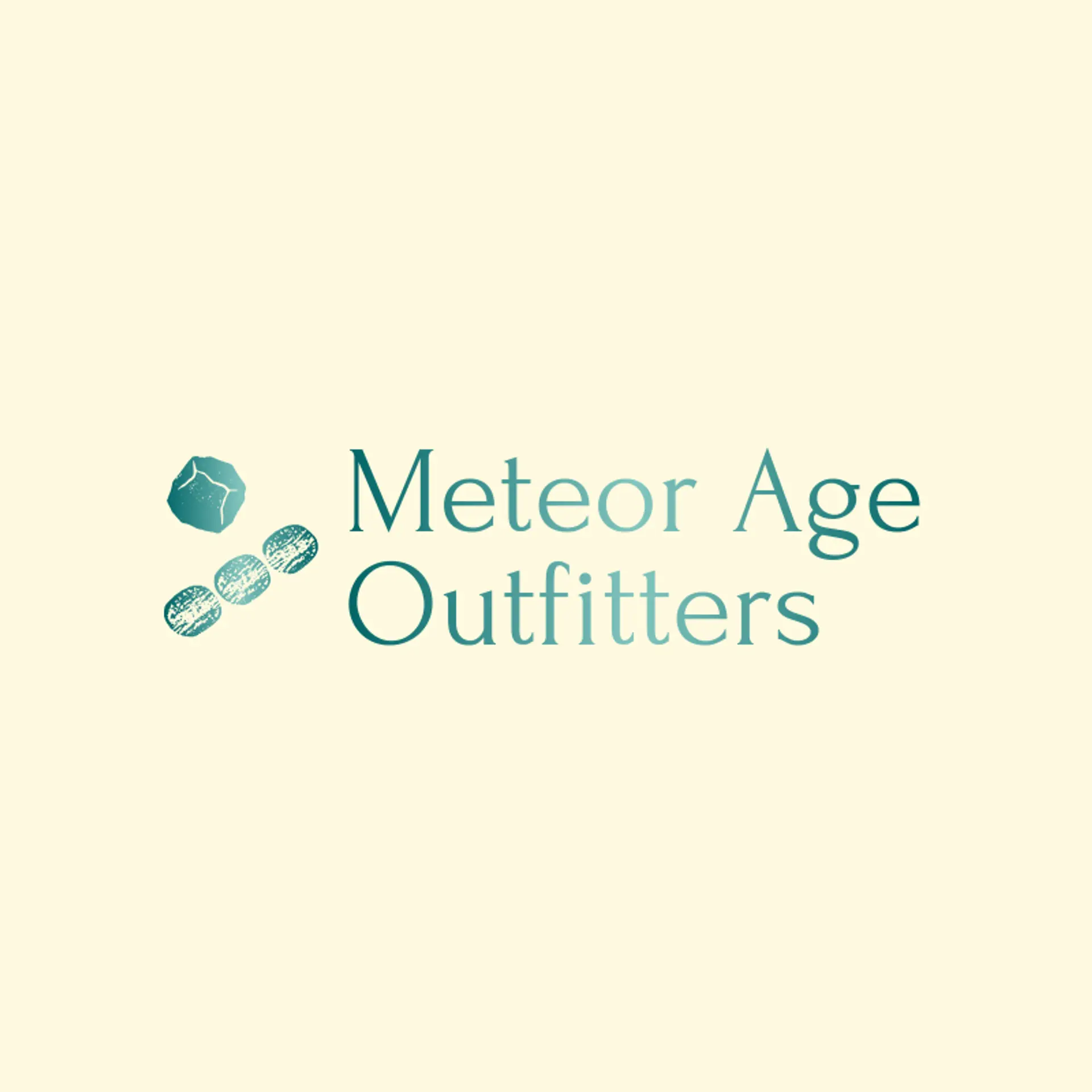 Meteor Age Outfitters logo for dinosaur