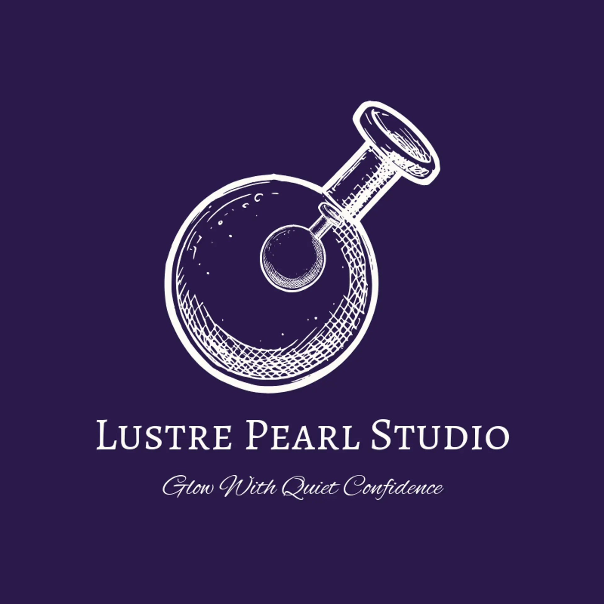 Lustre Pearl Studio logo for nail