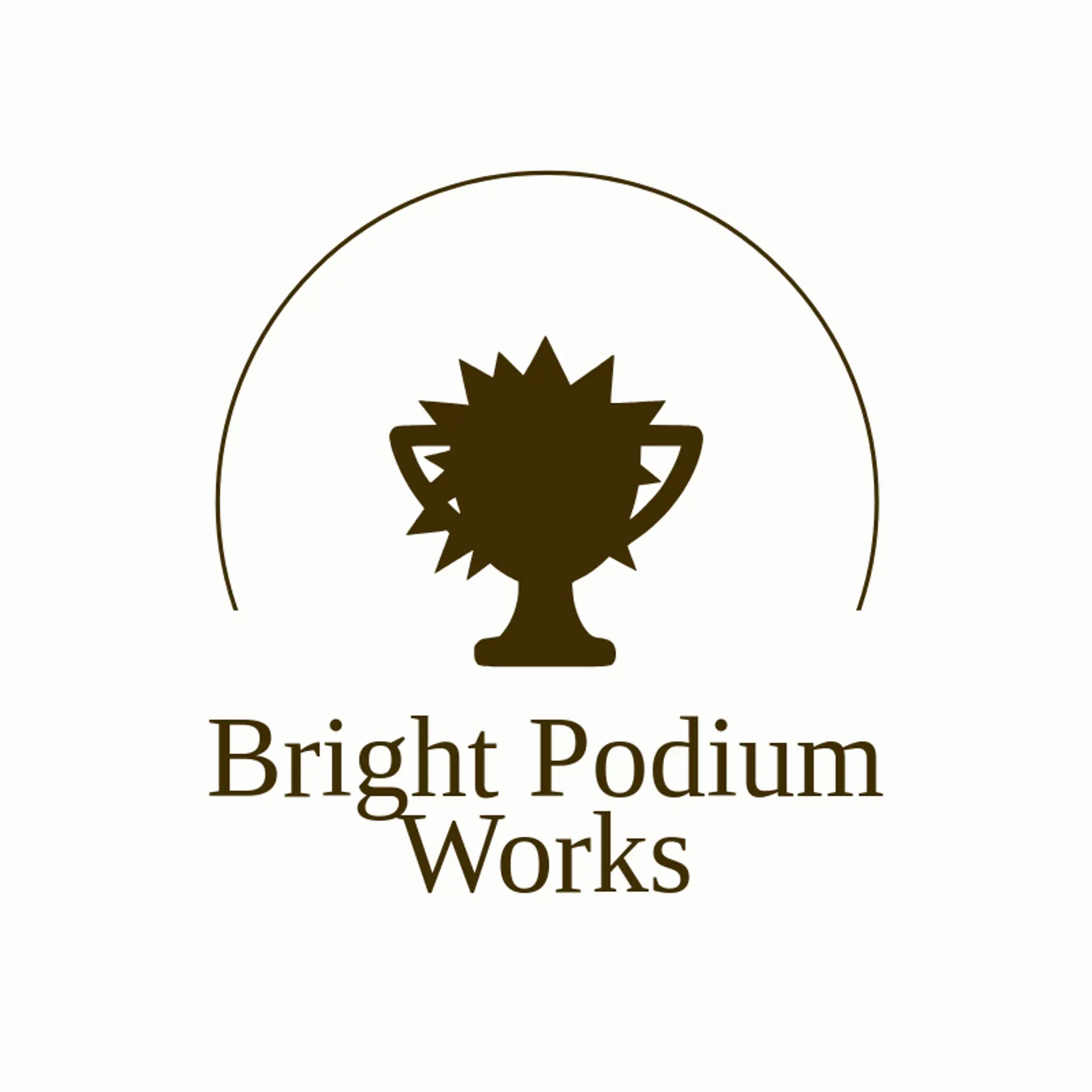 Bright Podium Works logo for winner