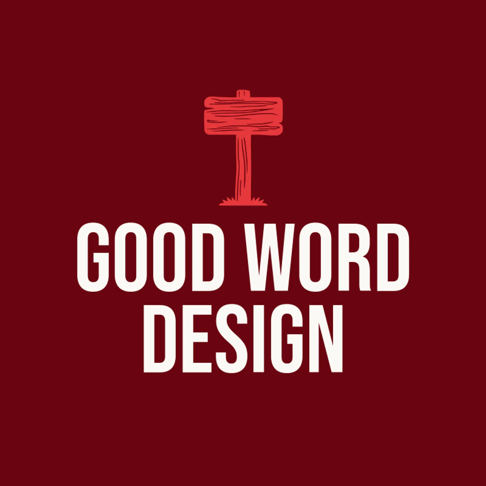 Good Word Design logo for post