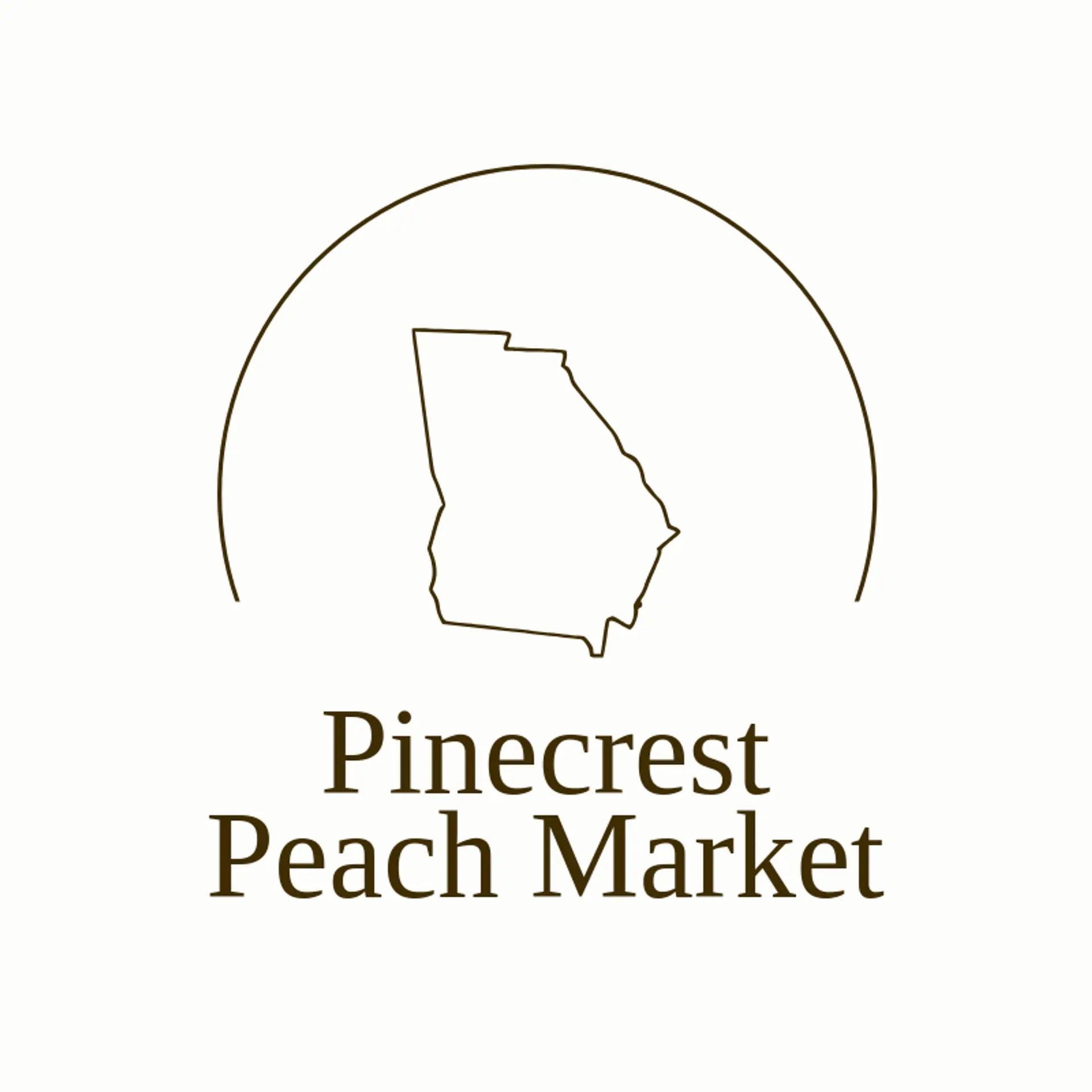 Pinecrest Peach Market logo for georgia