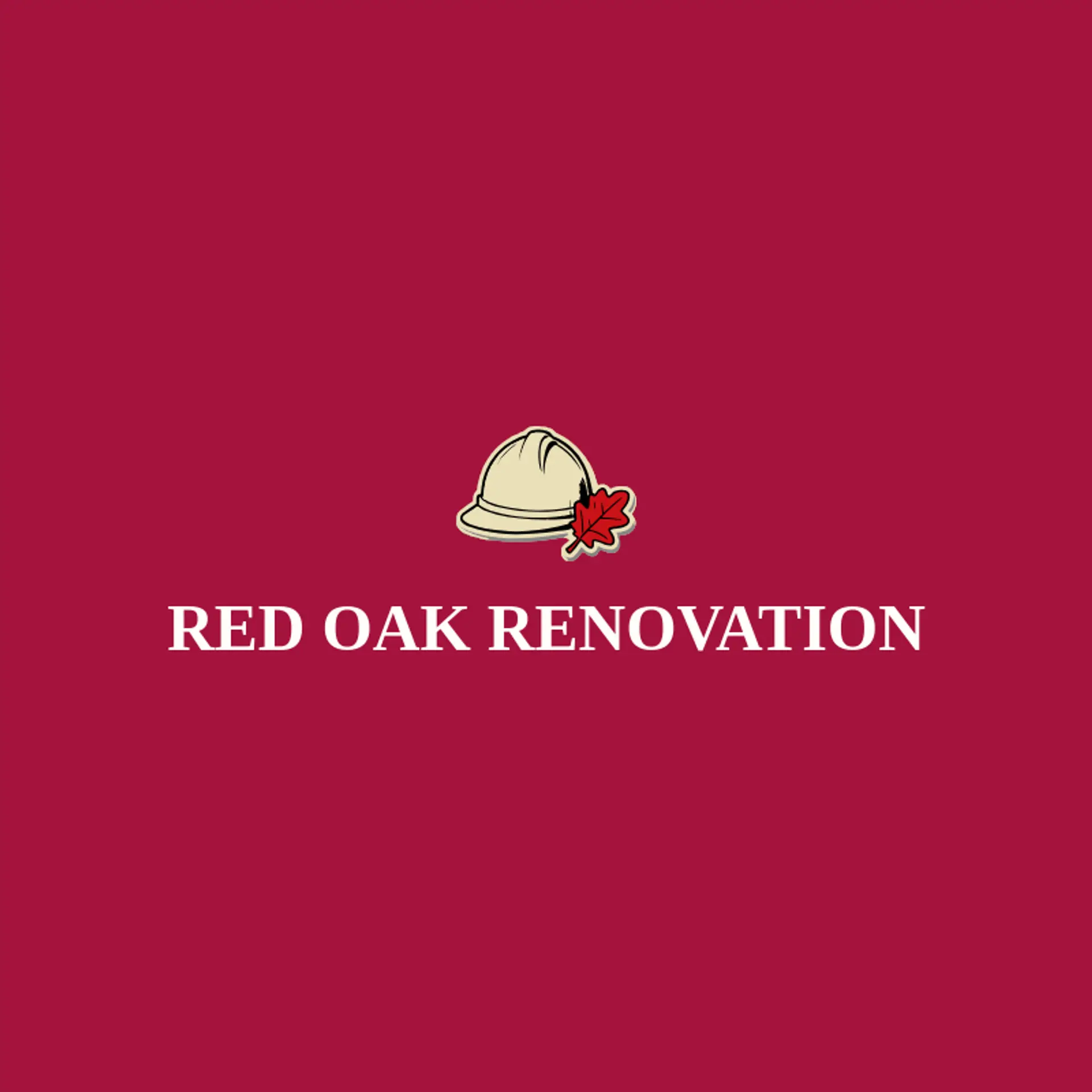 Red Oak Renovation logo for hard hat