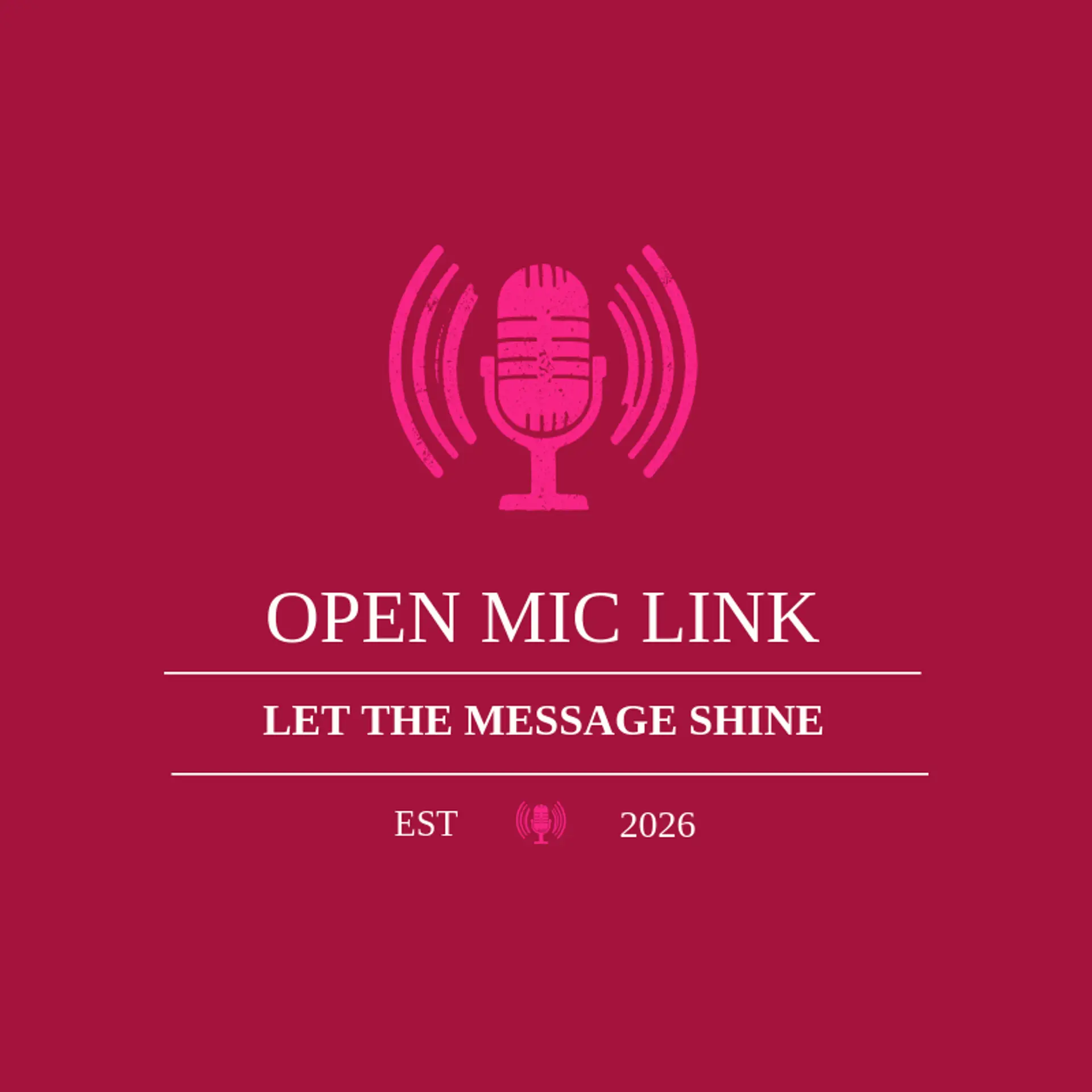 Open Mic Link logo for call