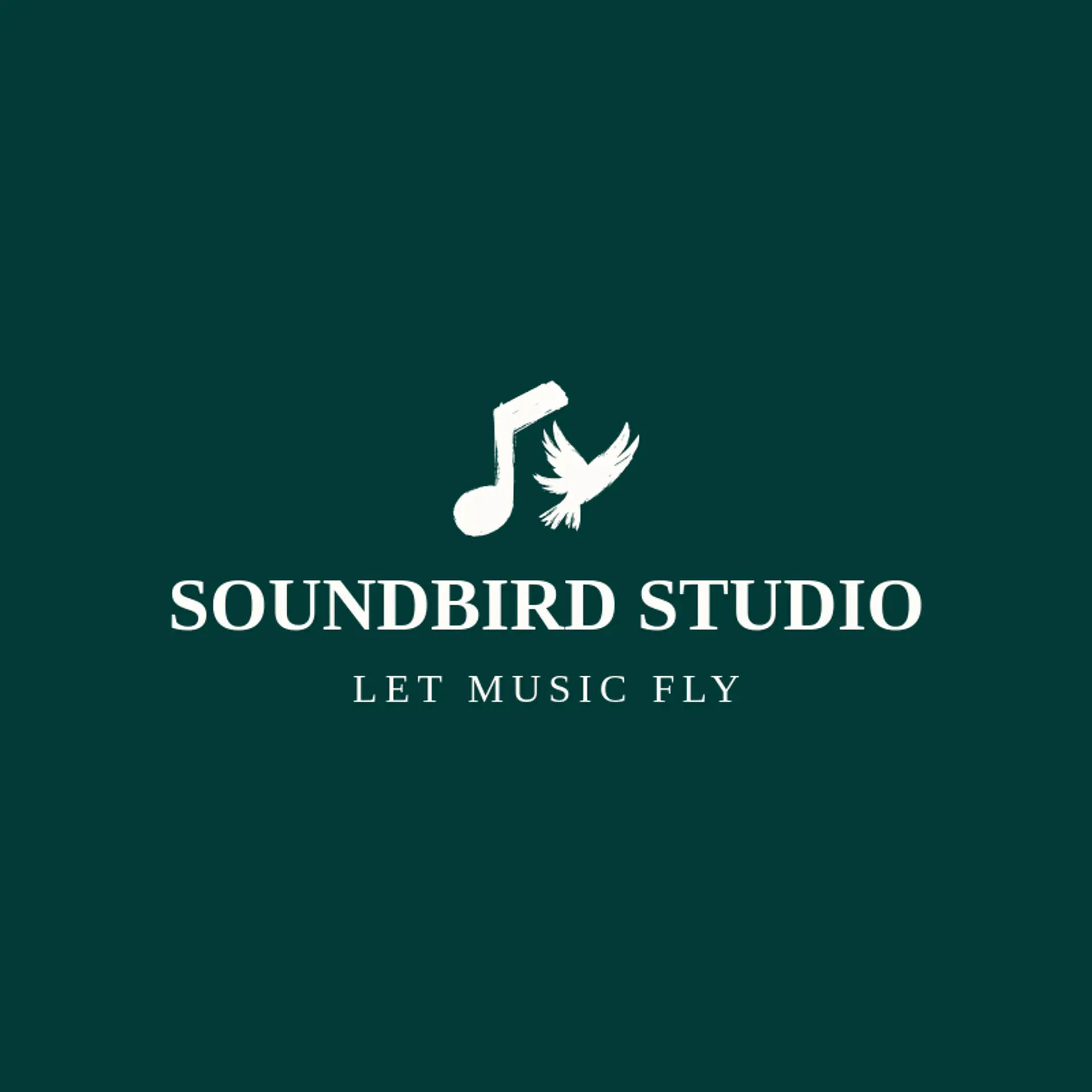 Soundbird Studio logo for music note