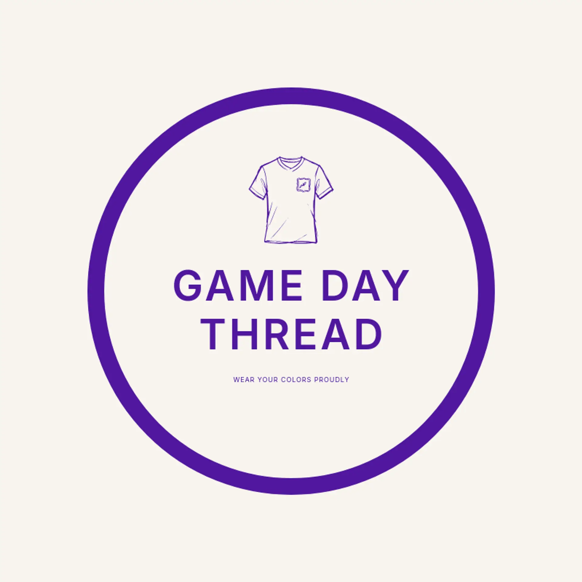 Game Day Thread logo for embroidery