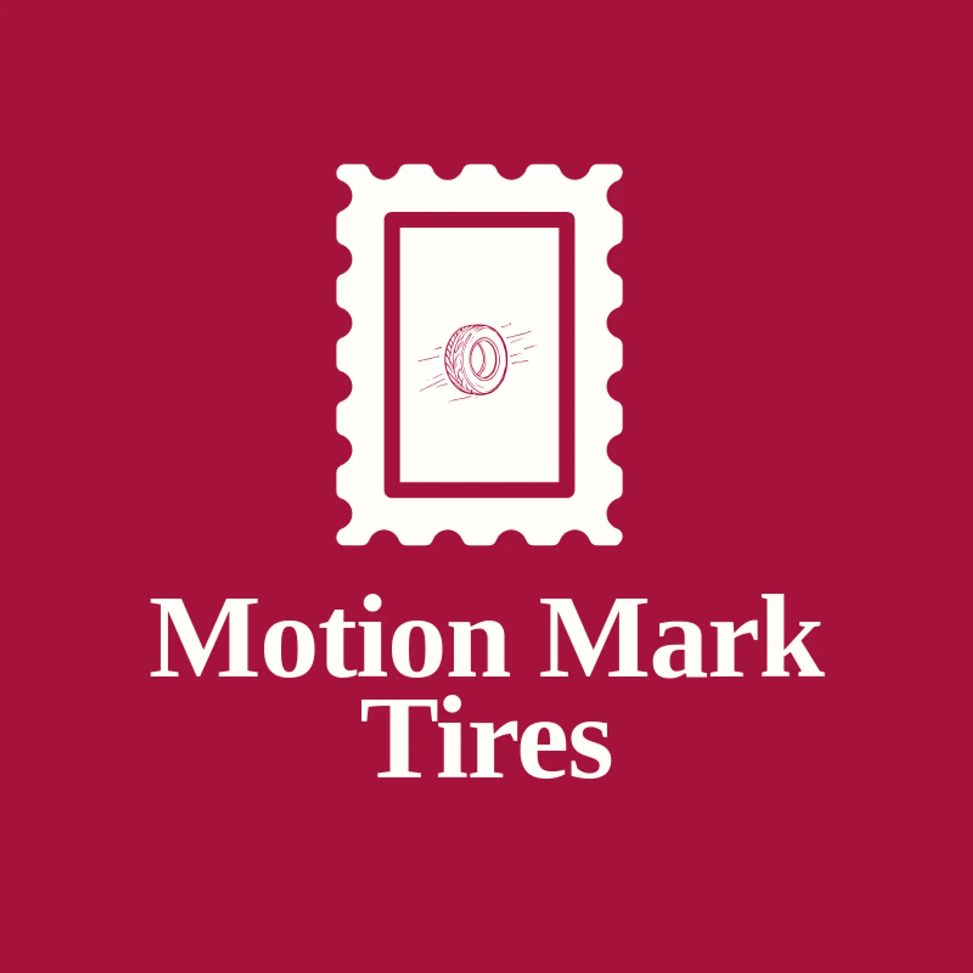 Motion Mark Tires logo for tire