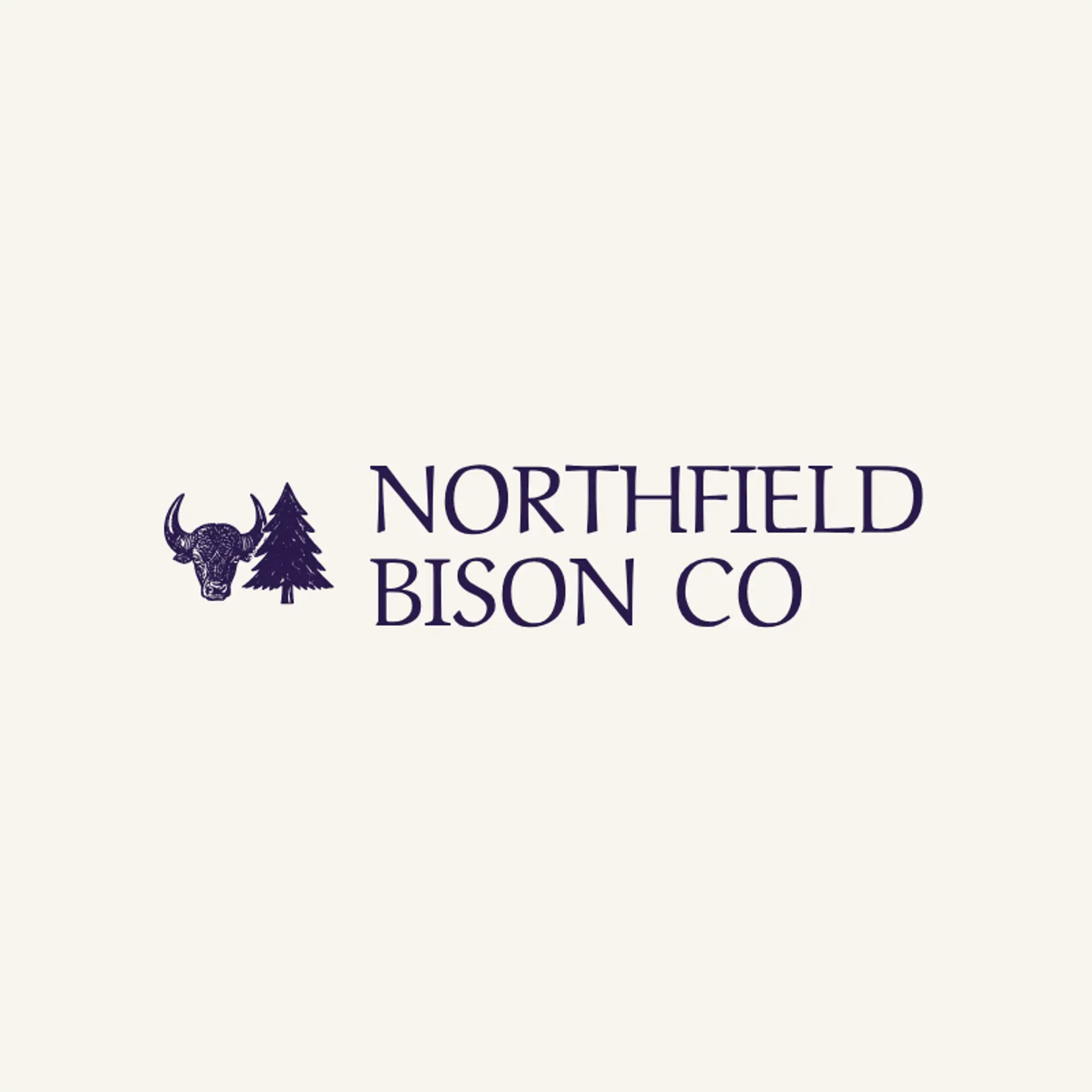 Northfield Bison Co logo for bison