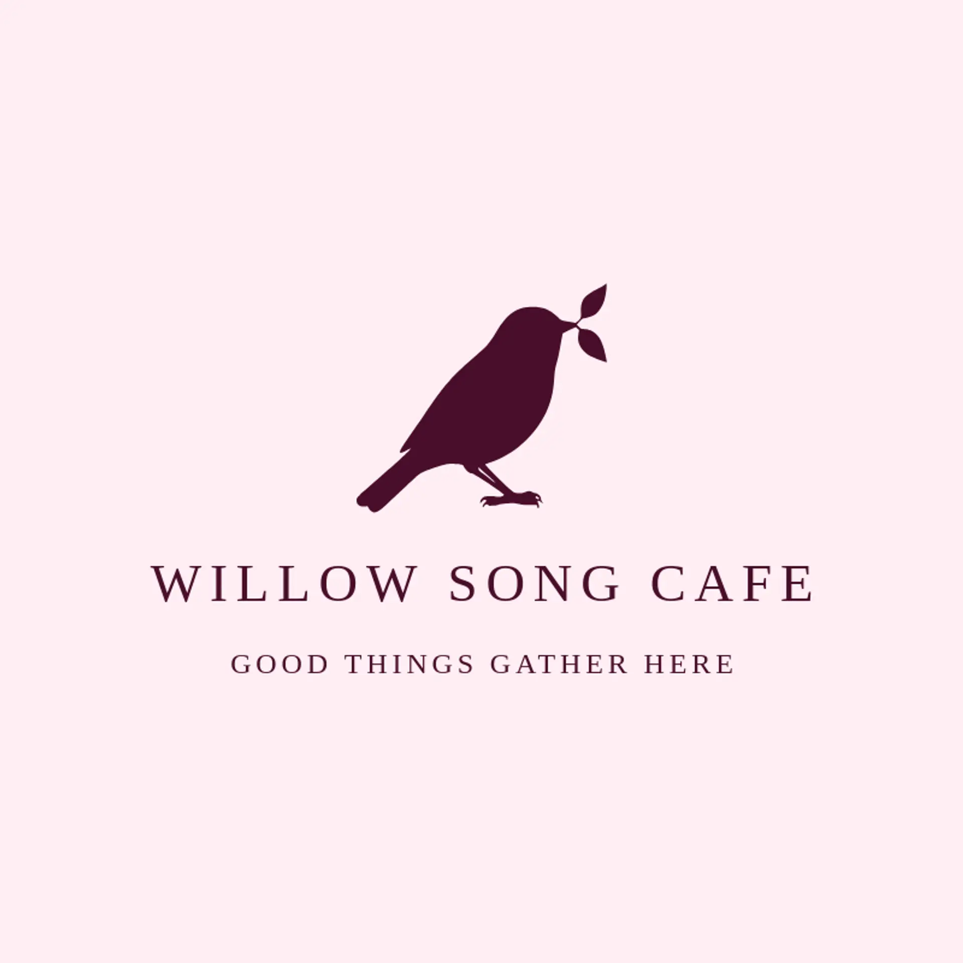 Willow Song Cafe logo for sparrow