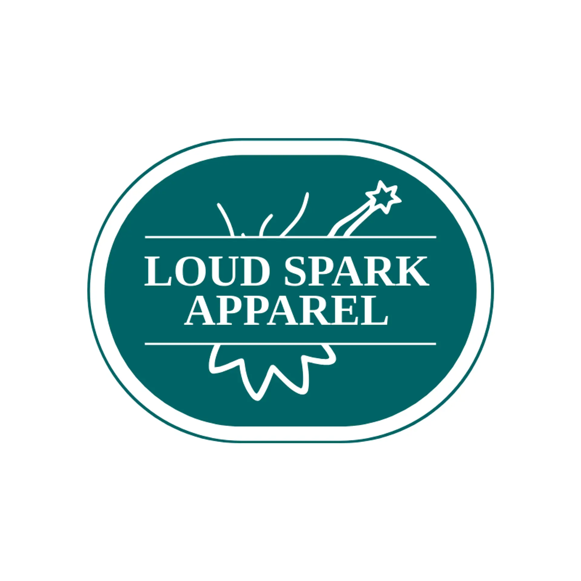 Loud Spark Apparel logo for explosion