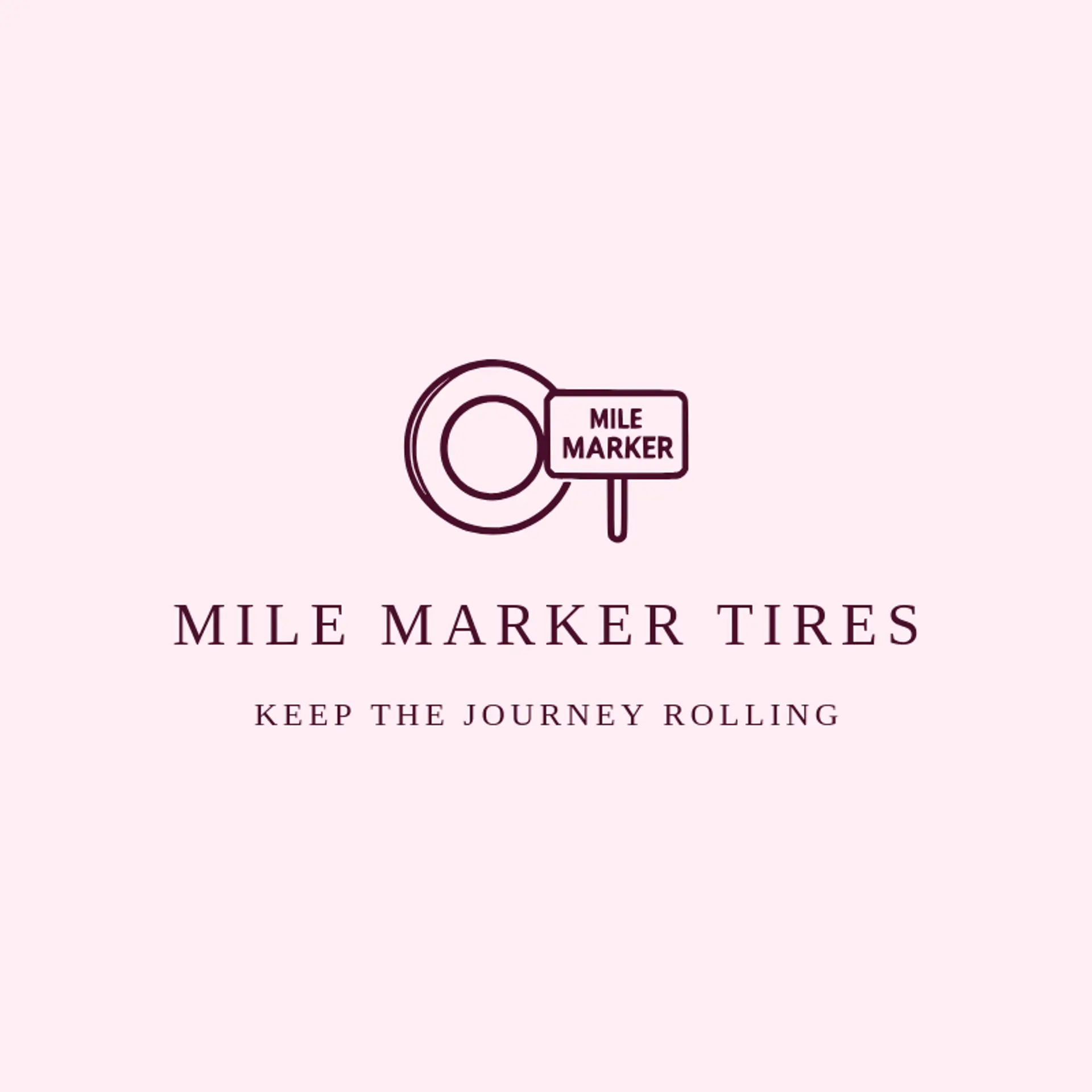 Mile Marker Tires logo for tire shop