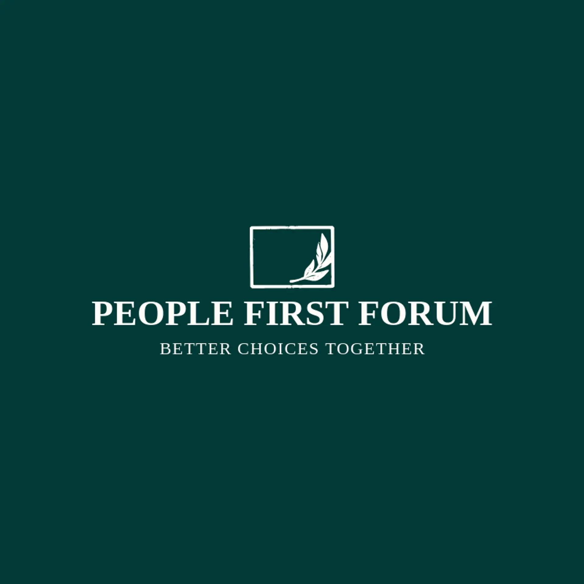People First Forum logo for democracy